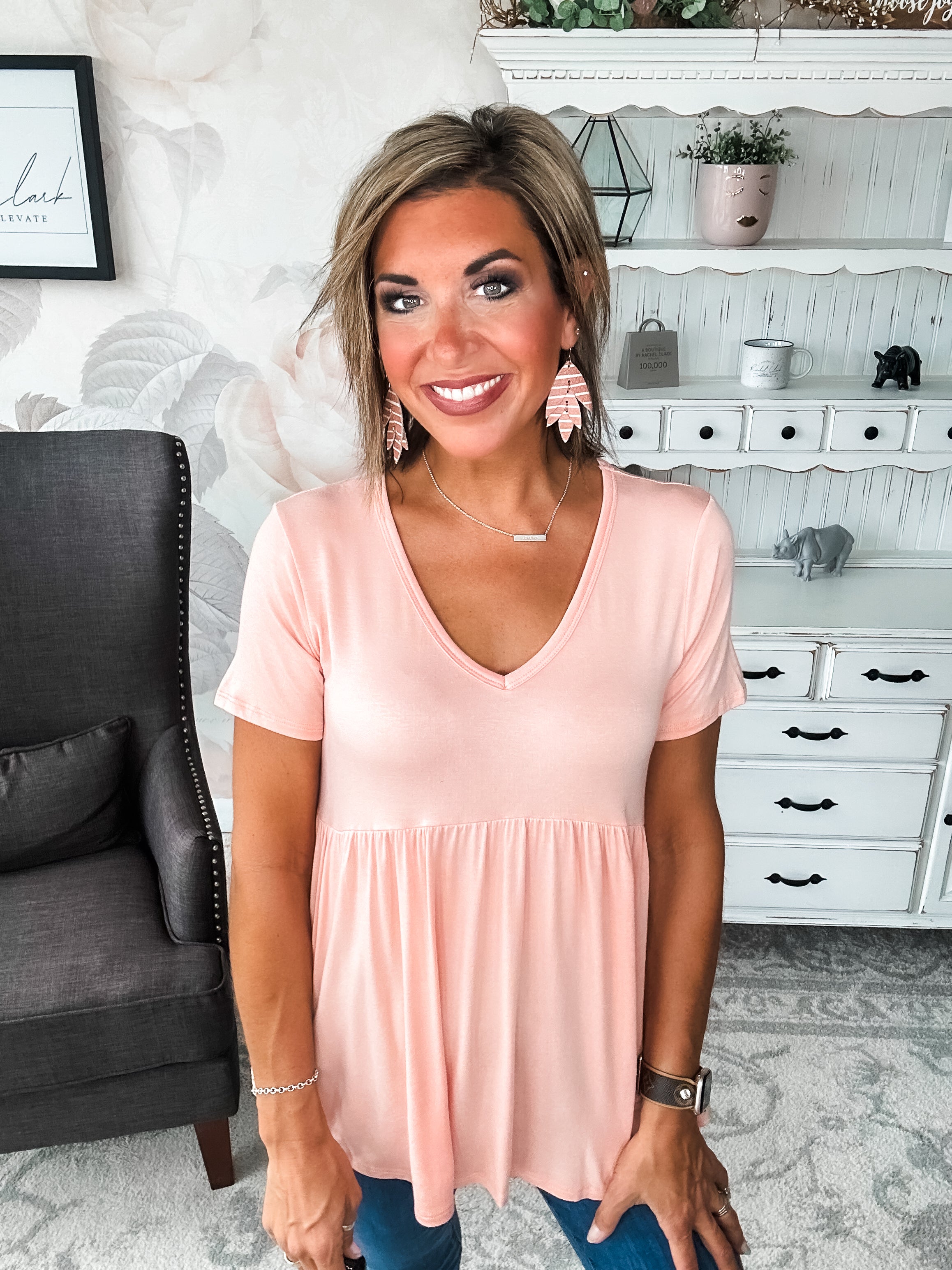 Just Look Back Babydoll Top