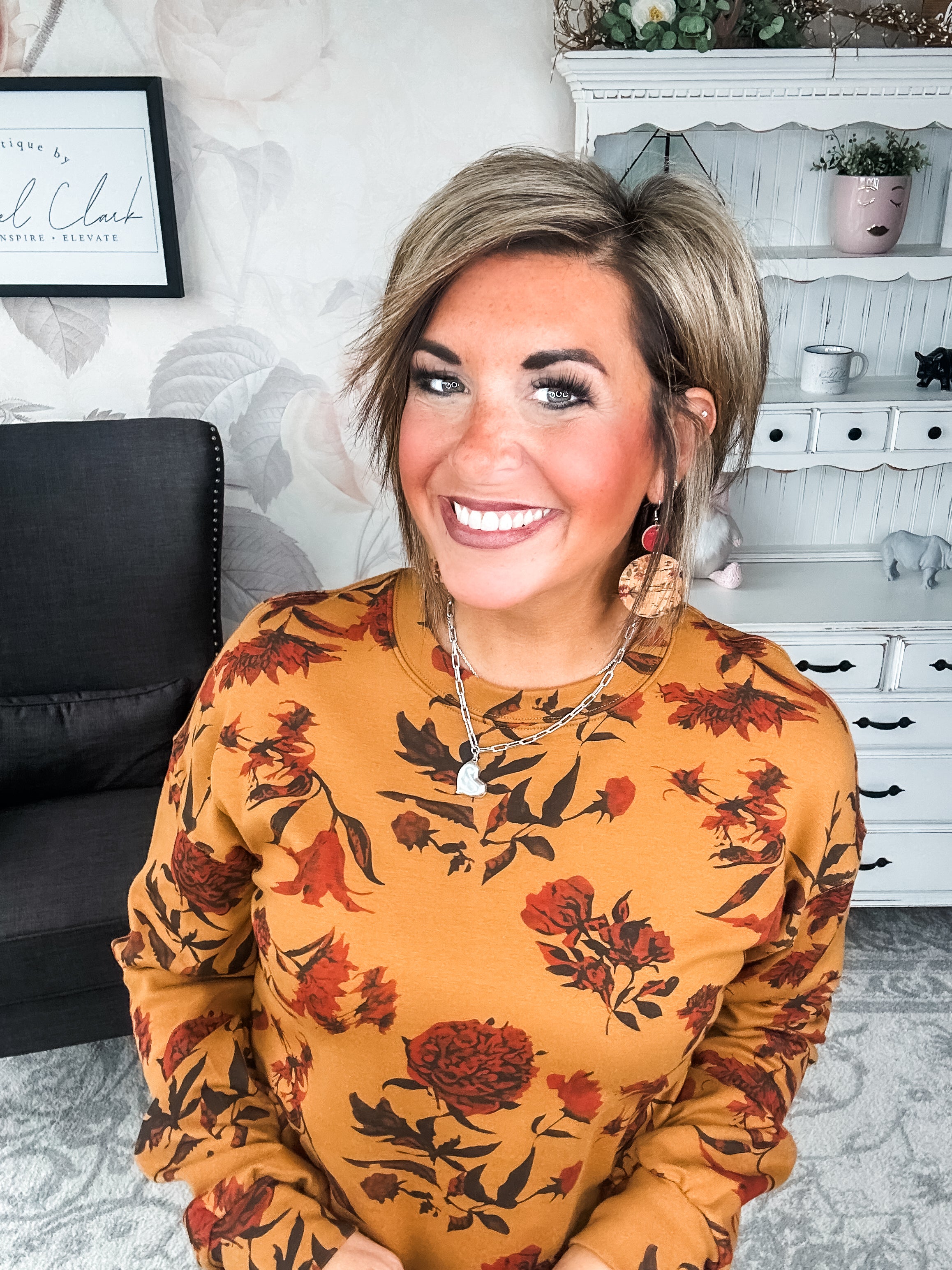 Ampersand Avenue University Pullover - Fall Bouquet