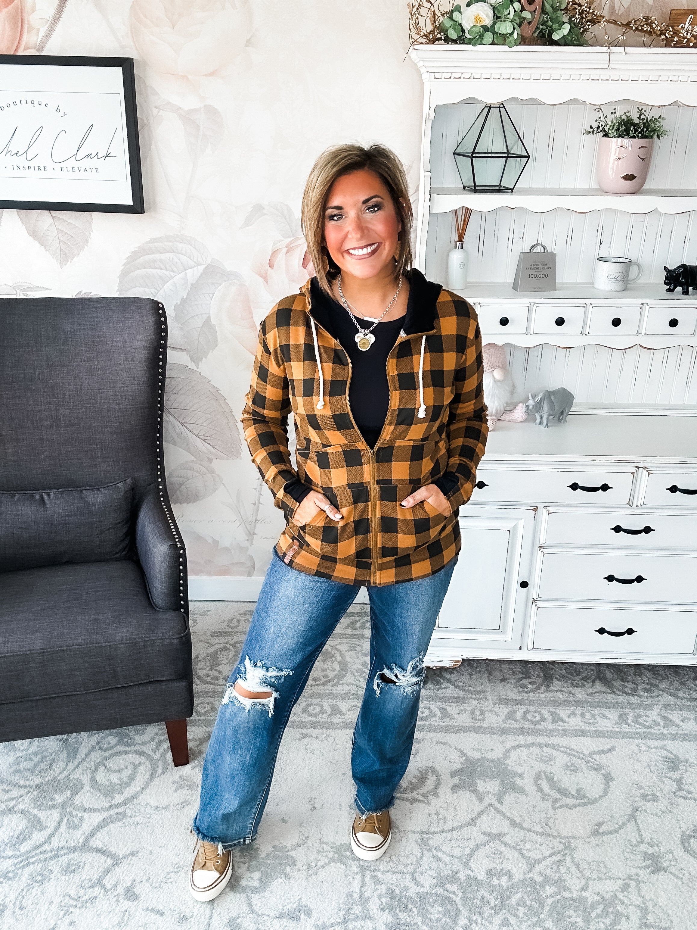 Ampersand Avenue Fullzip Sweatshirt Out of the Woods