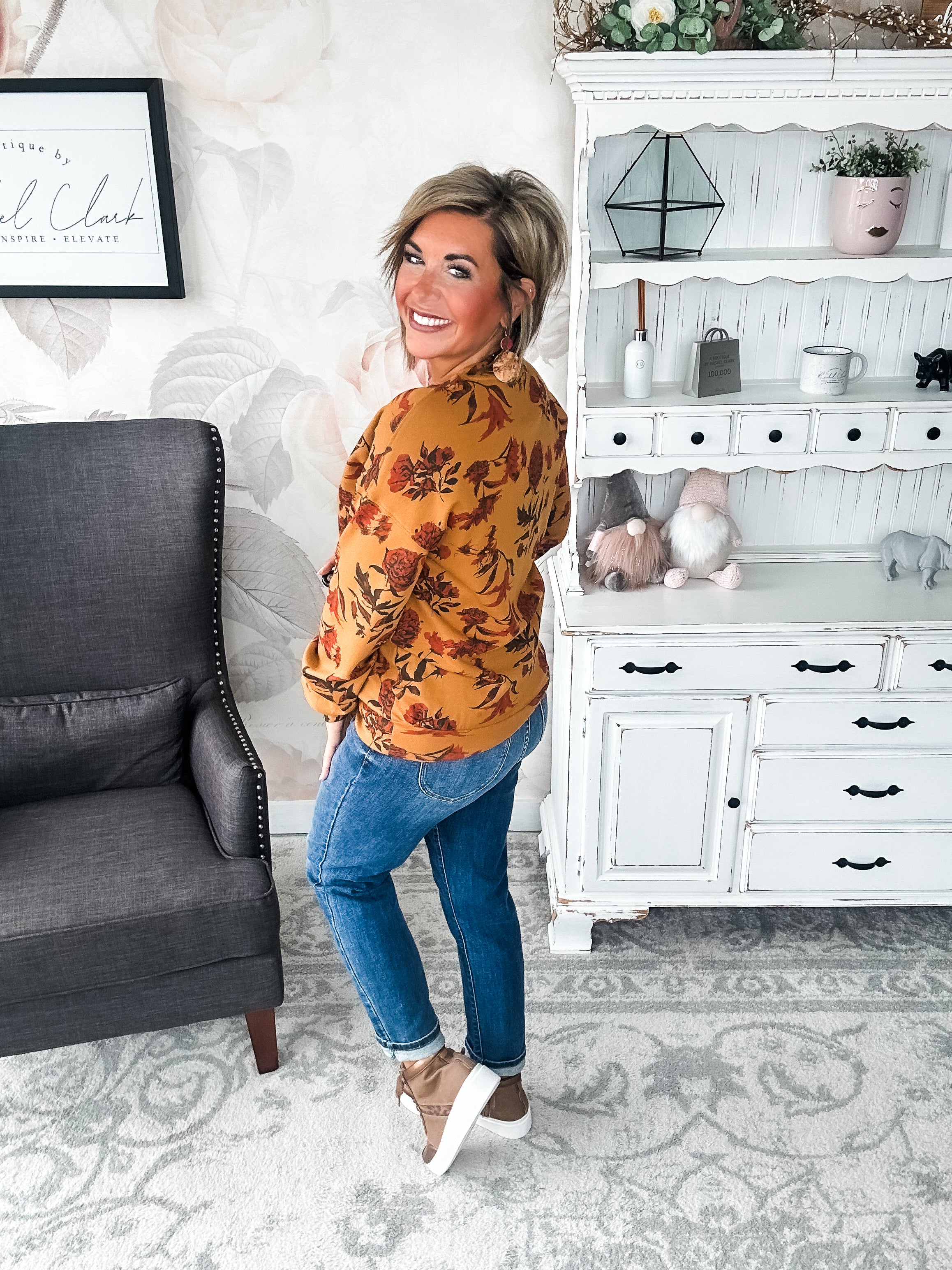 Ampersand Avenue University Pullover - Fall Bouquet