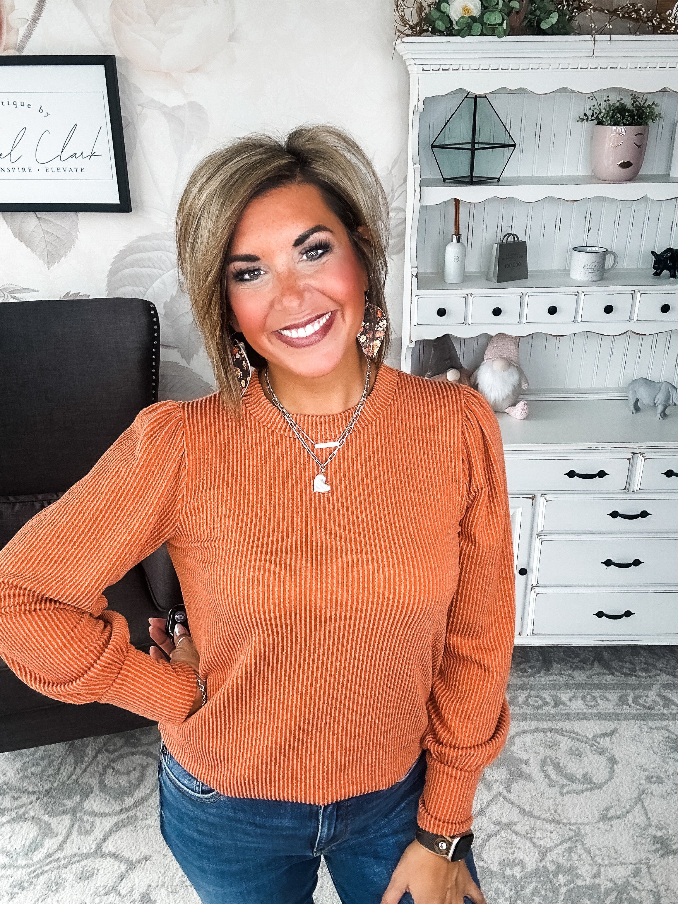 Share My Secret Pullover - Rust