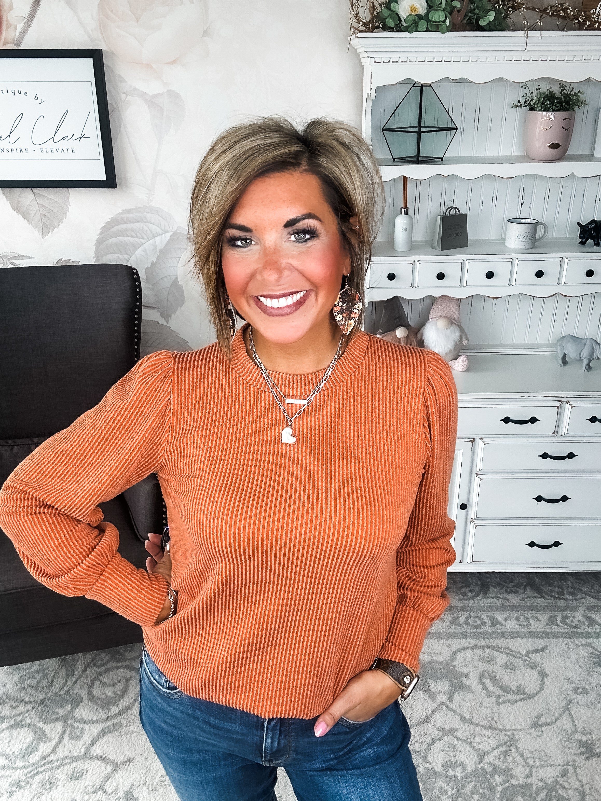 Share My Secret Pullover - Rust