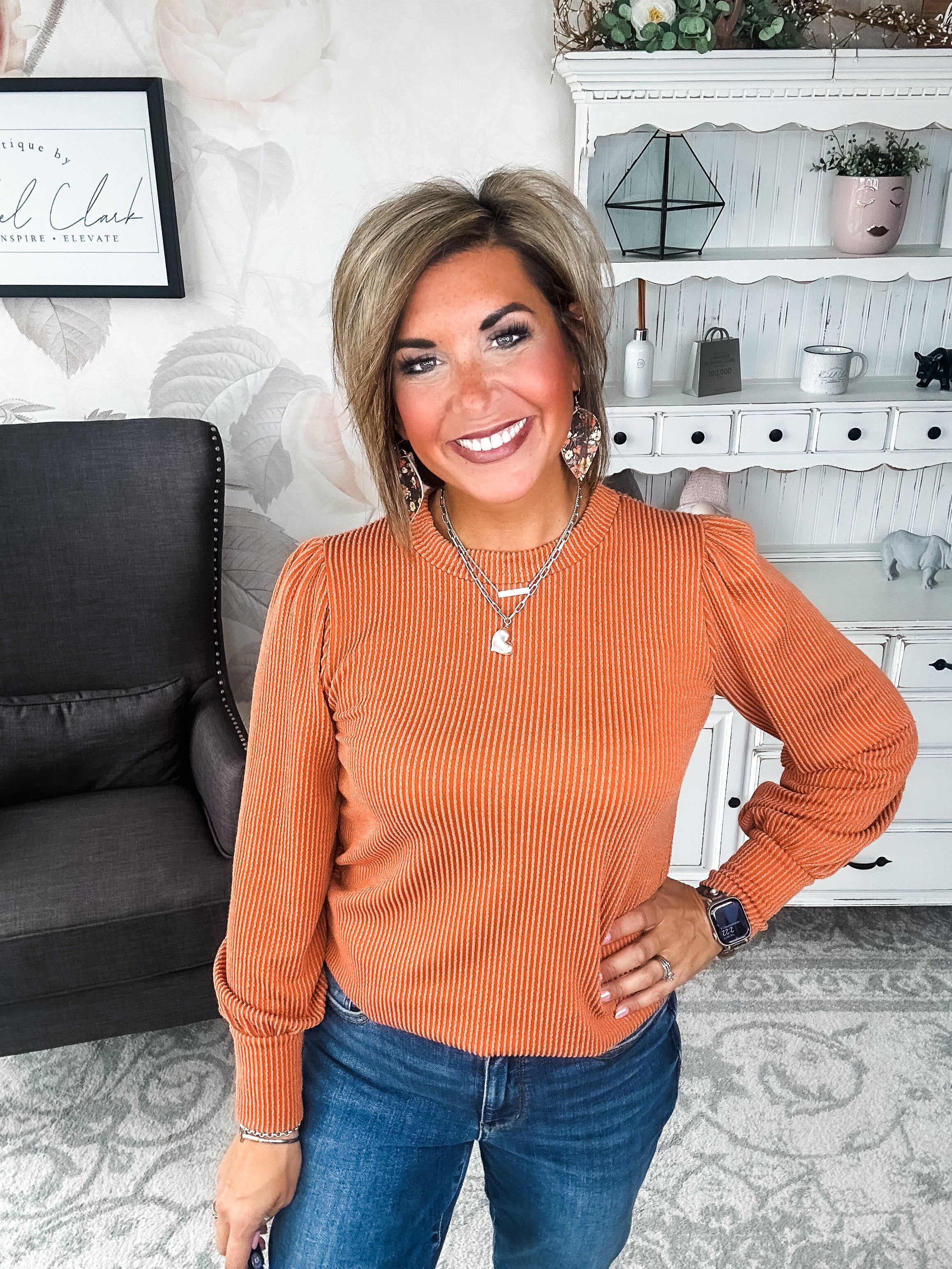 Share My Secret Pullover - Rust