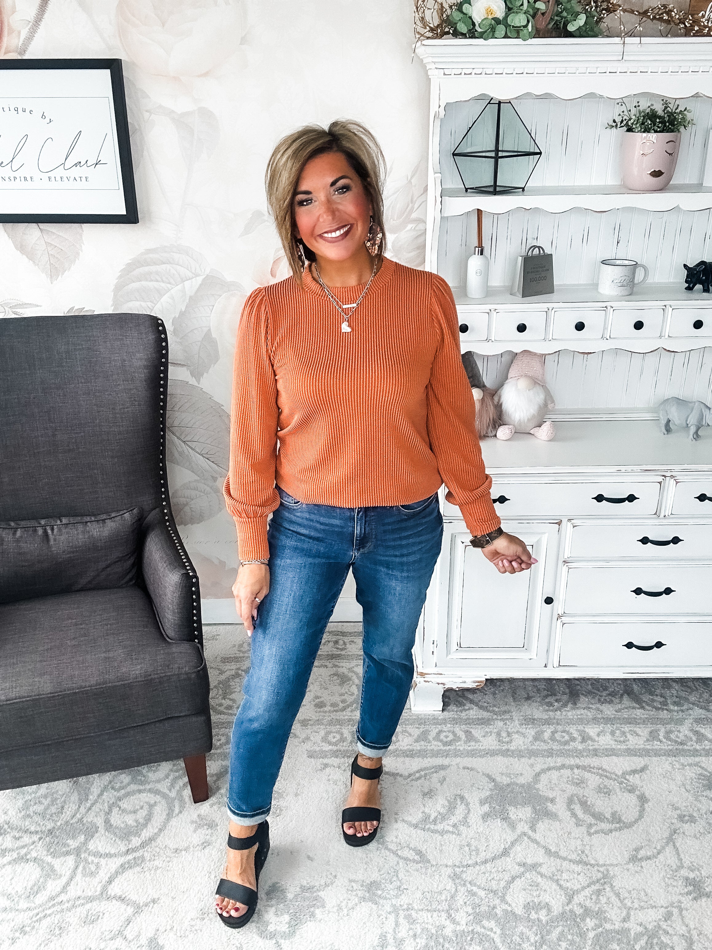 Share My Secret Pullover - Rust