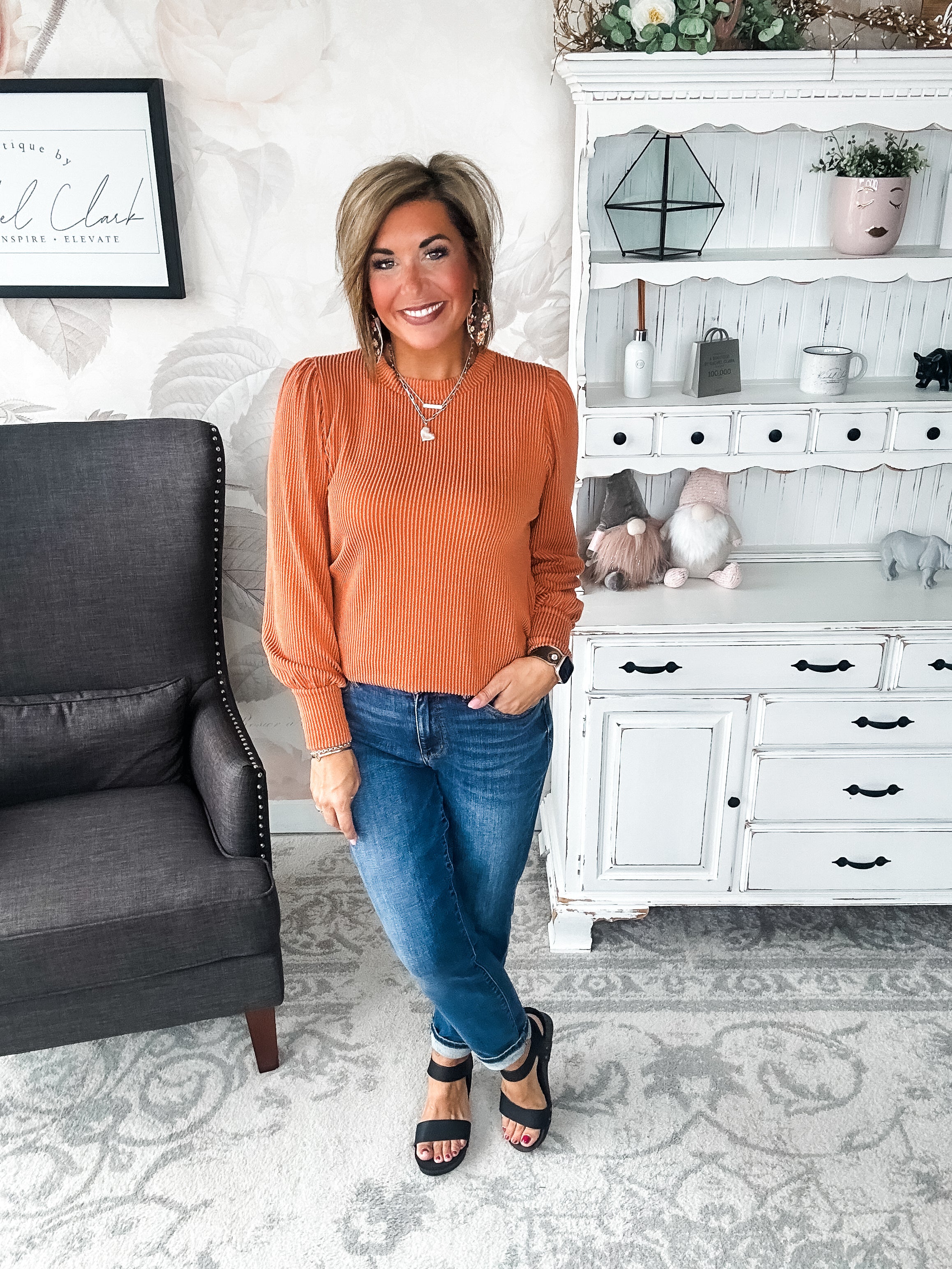 Share My Secret Pullover - Rust