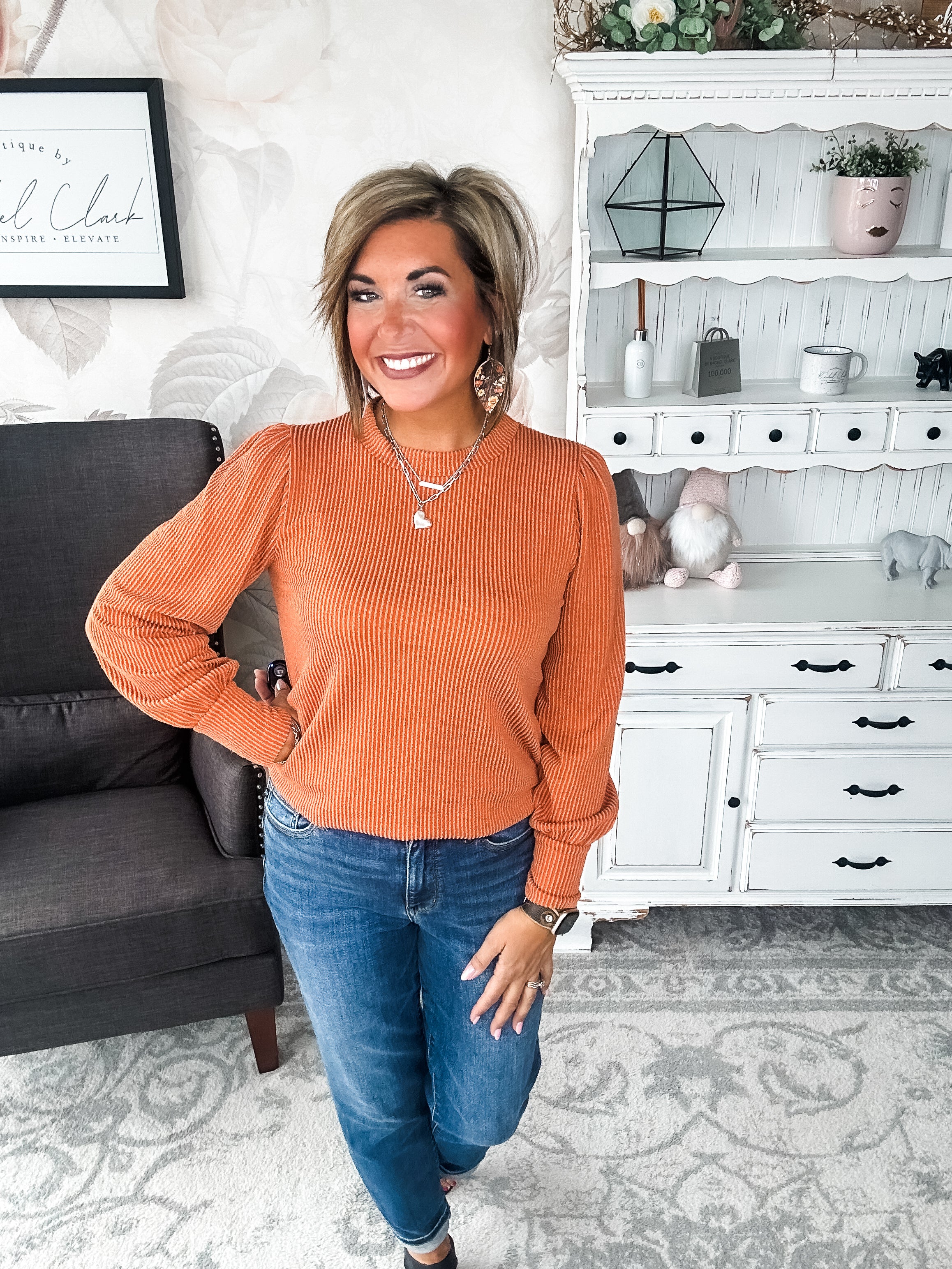 Share My Secret Pullover - Rust