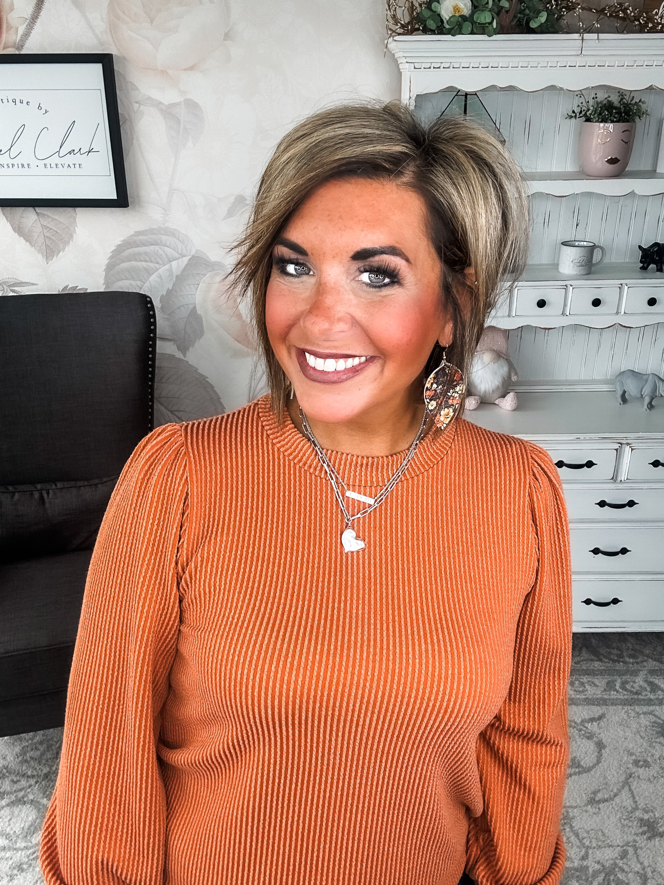 Share My Secret Pullover - Rust