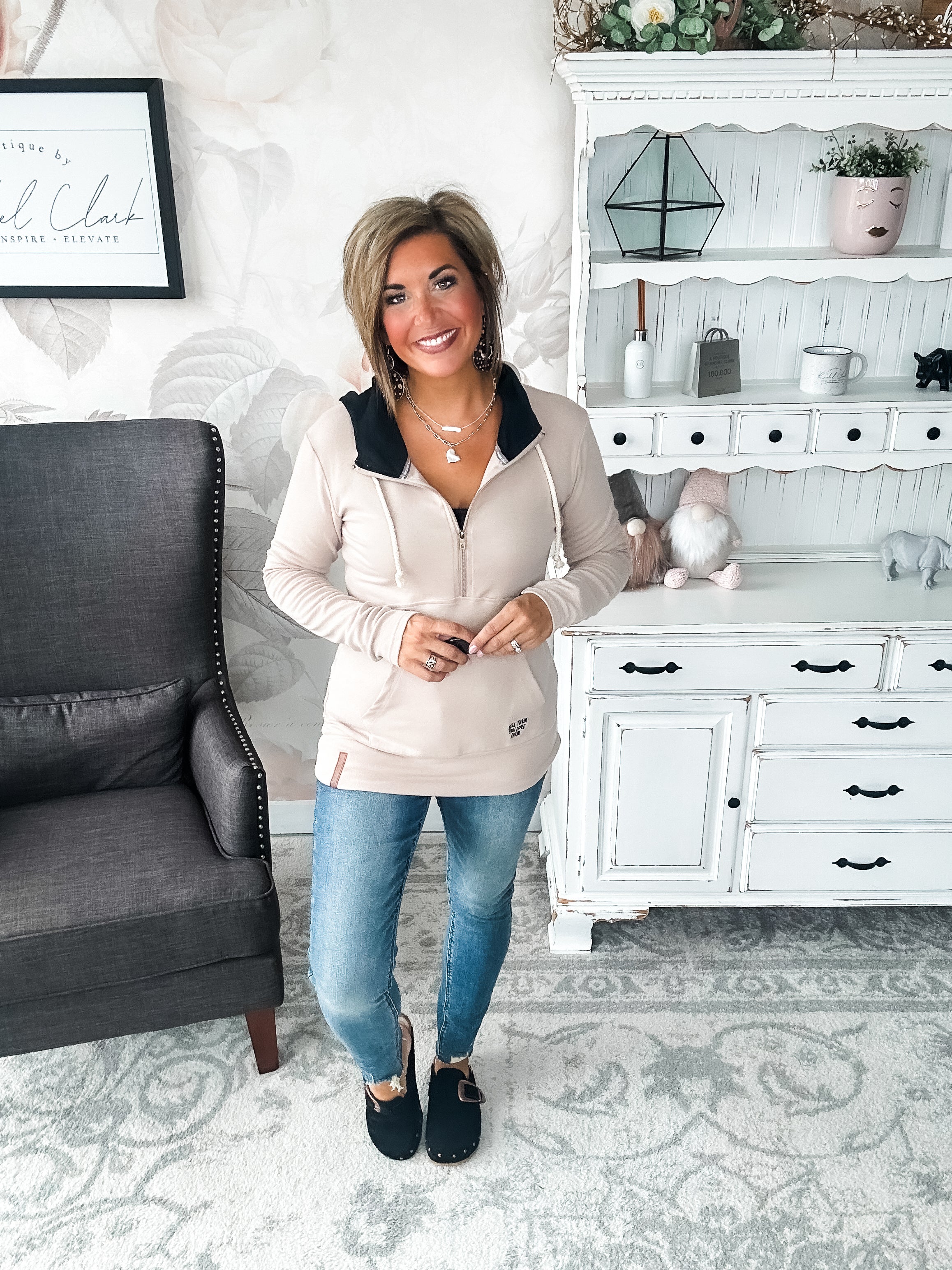 Ampersand Avenue - Halfzip Hoodie Tell Them You Love Them