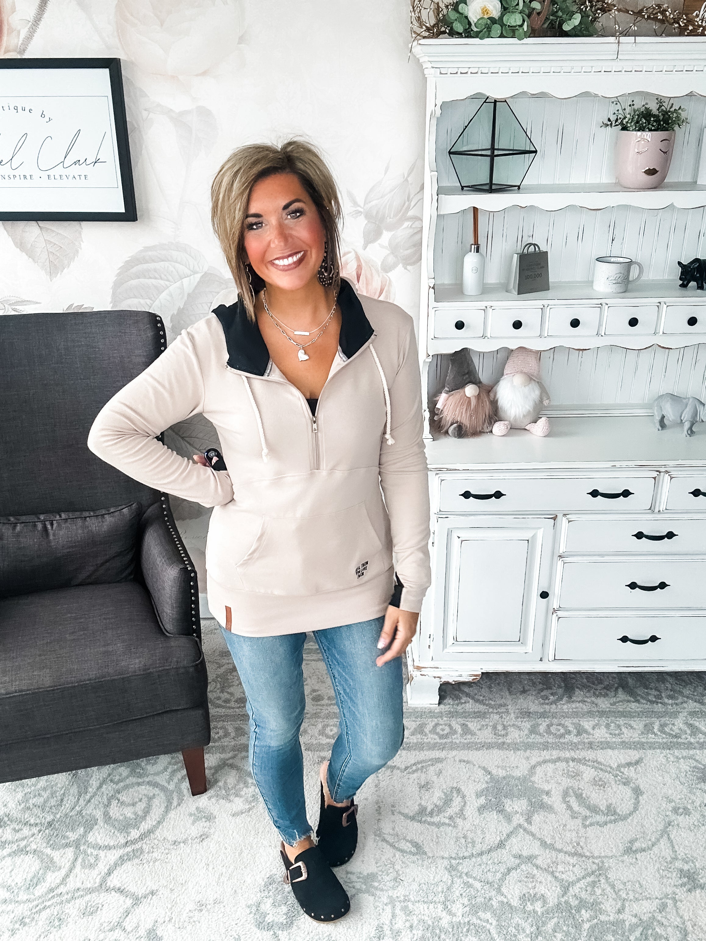 Ampersand Avenue - Halfzip Hoodie Tell Them You Love Them