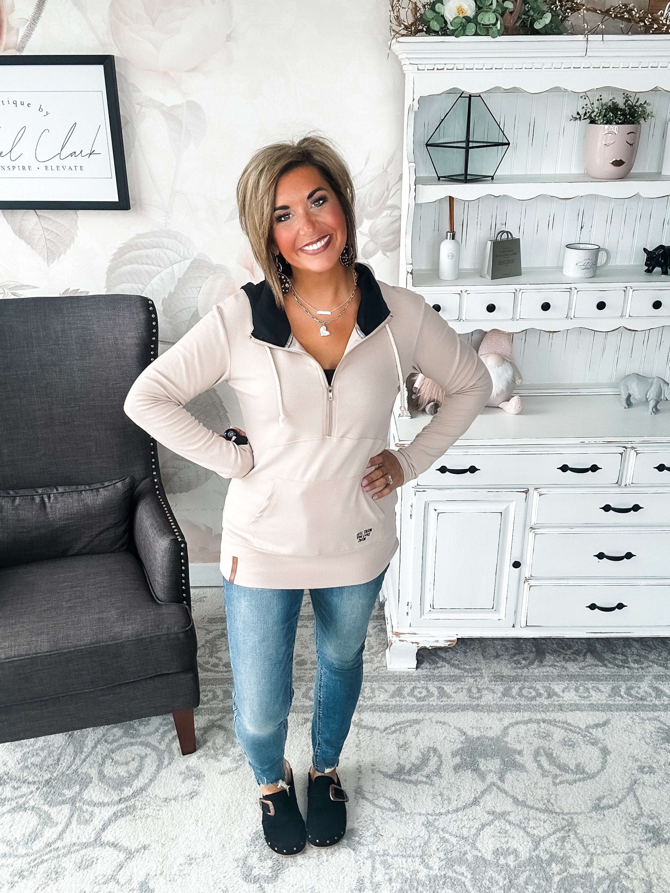 Ampersand Avenue - Halfzip Hoodie Tell Them You Love Them