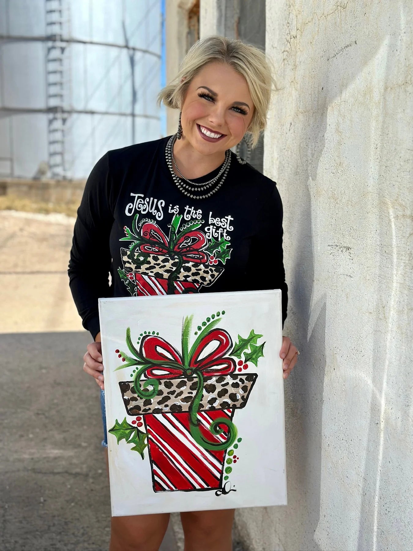Jesus is the Best Gift Long Sleeve Graphic Tee