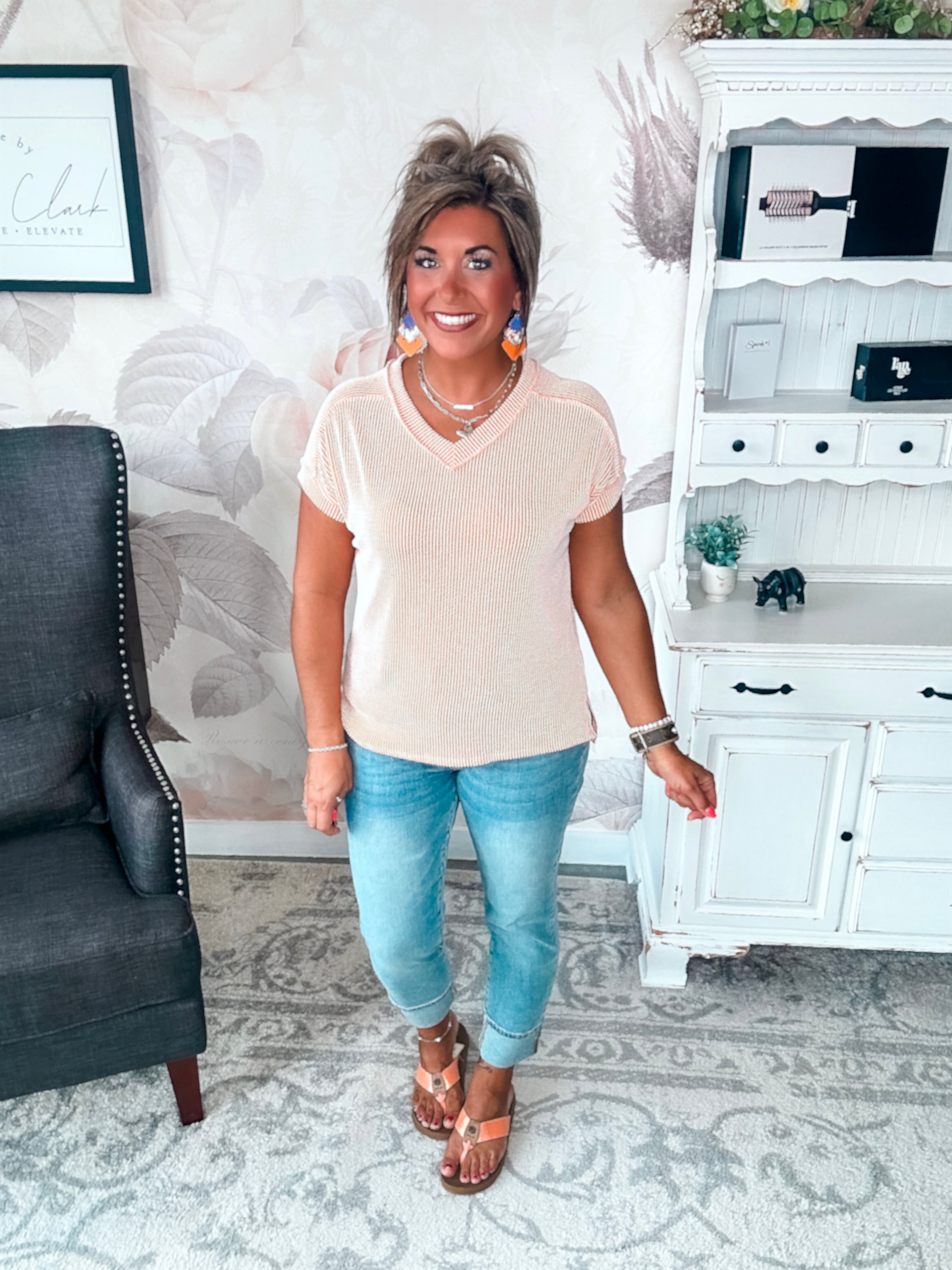 So Worth It Short Sleeve Tee - Sunkist