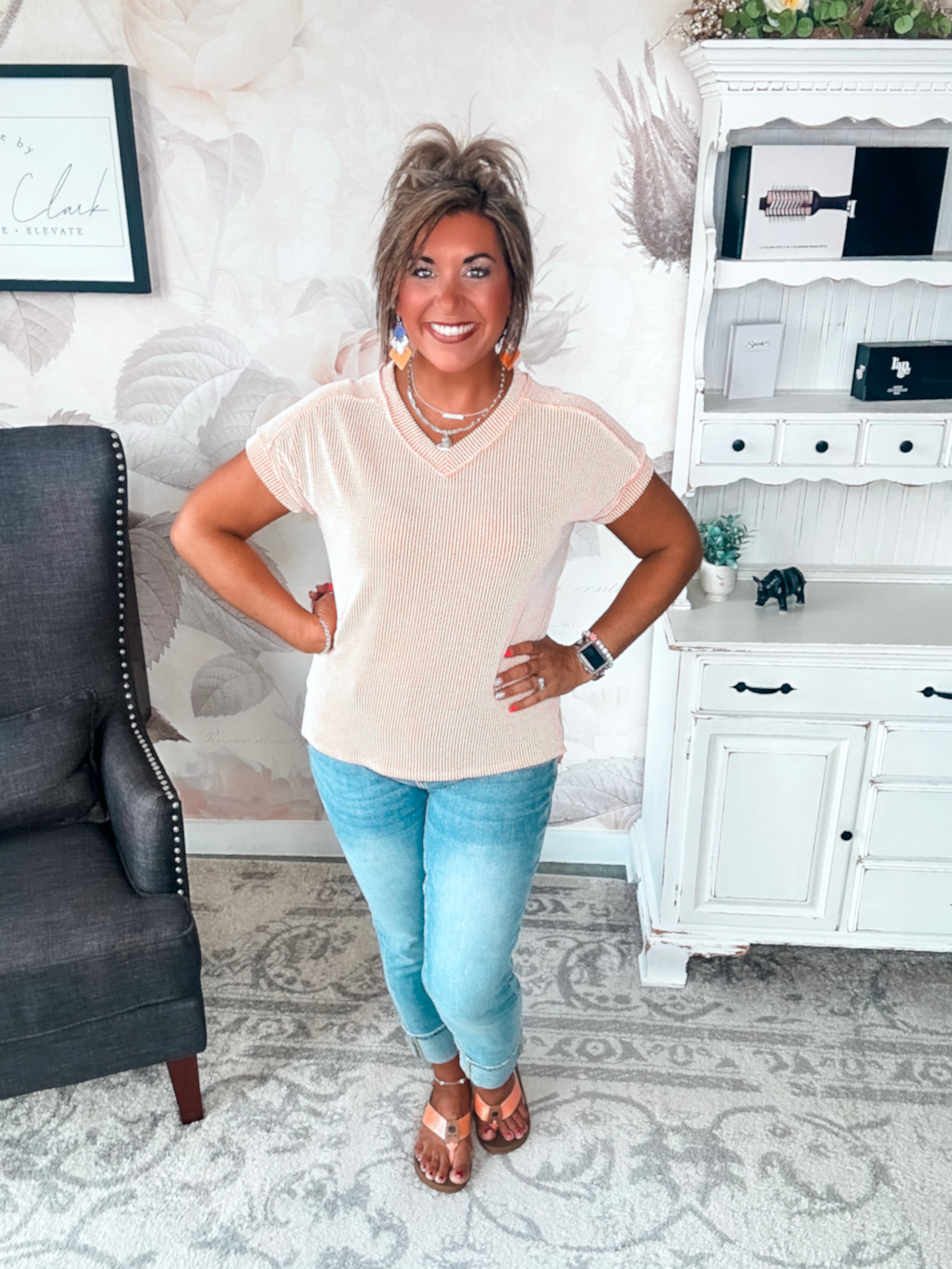 So Worth It Short Sleeve Tee - Sunkist