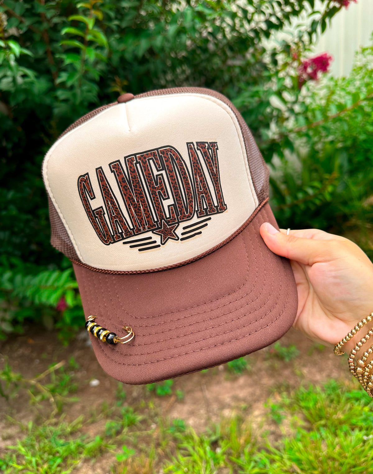 Leopard Gameday Tan/ Brown Trucker *ONLINE EXCLUSIVE*