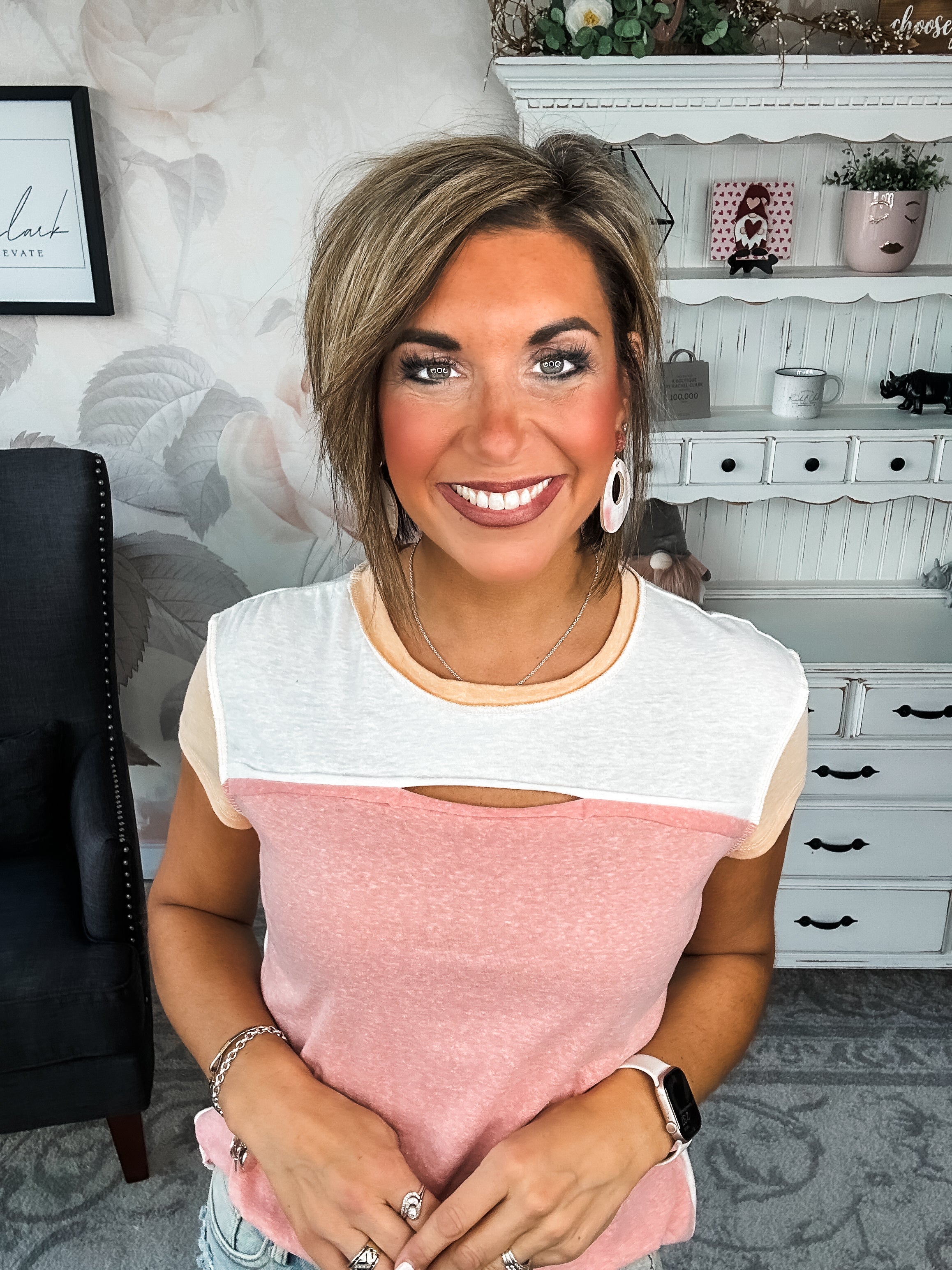 Keep On Trying Tee - Pink