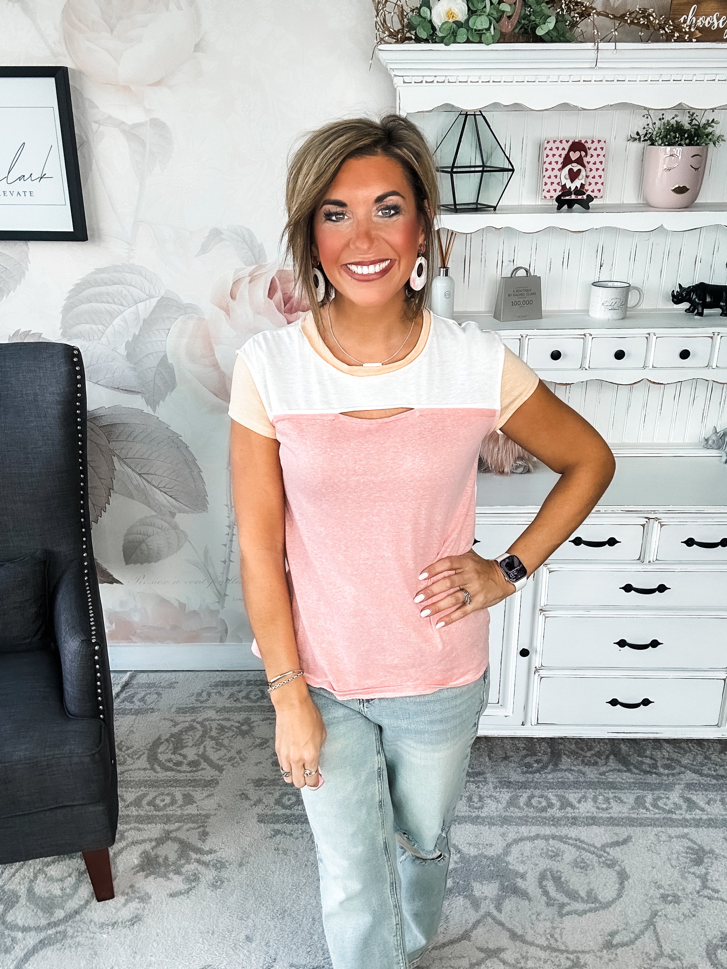 Keep On Trying Tee - Pink