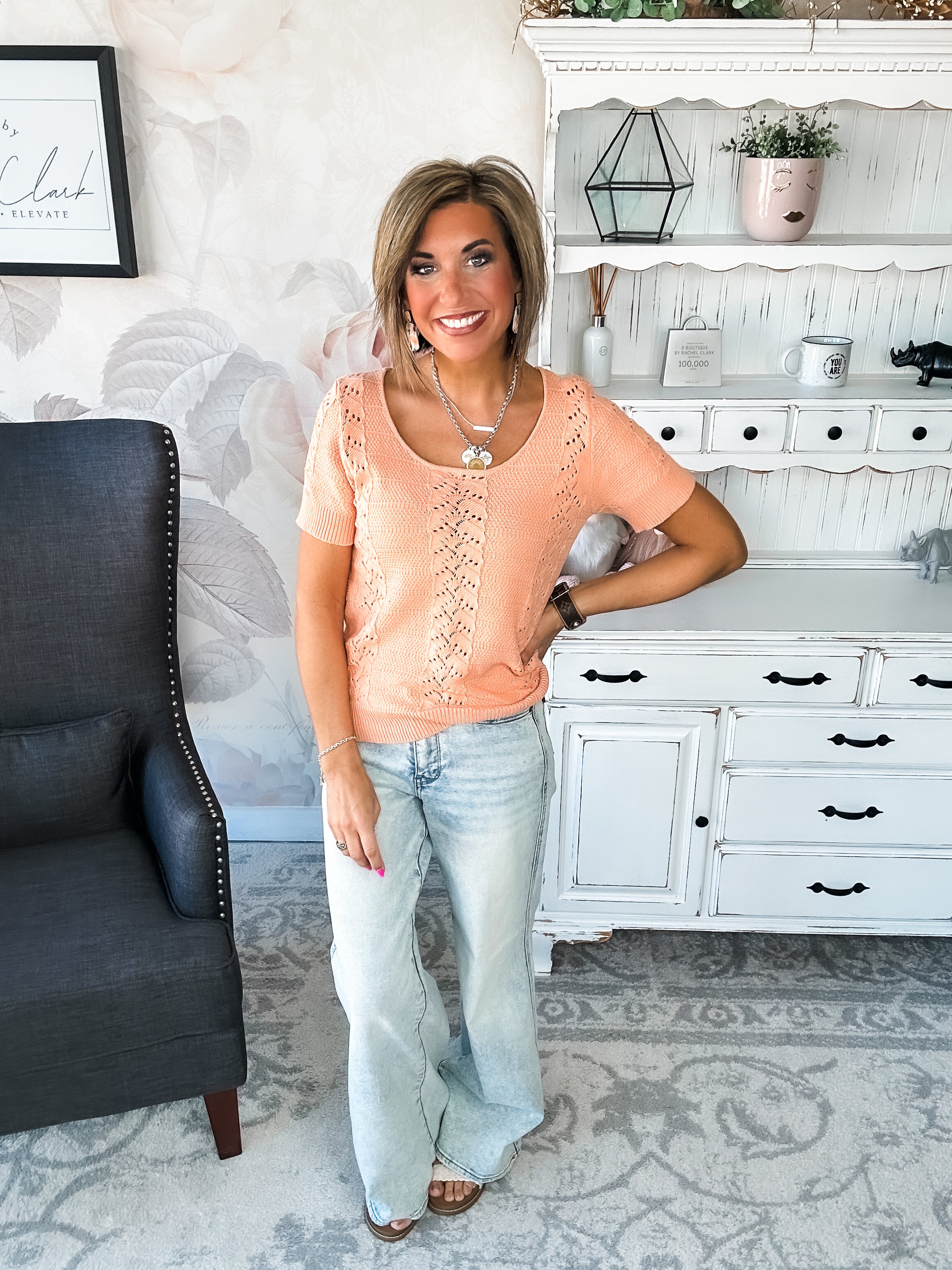 No More Words Knit Top