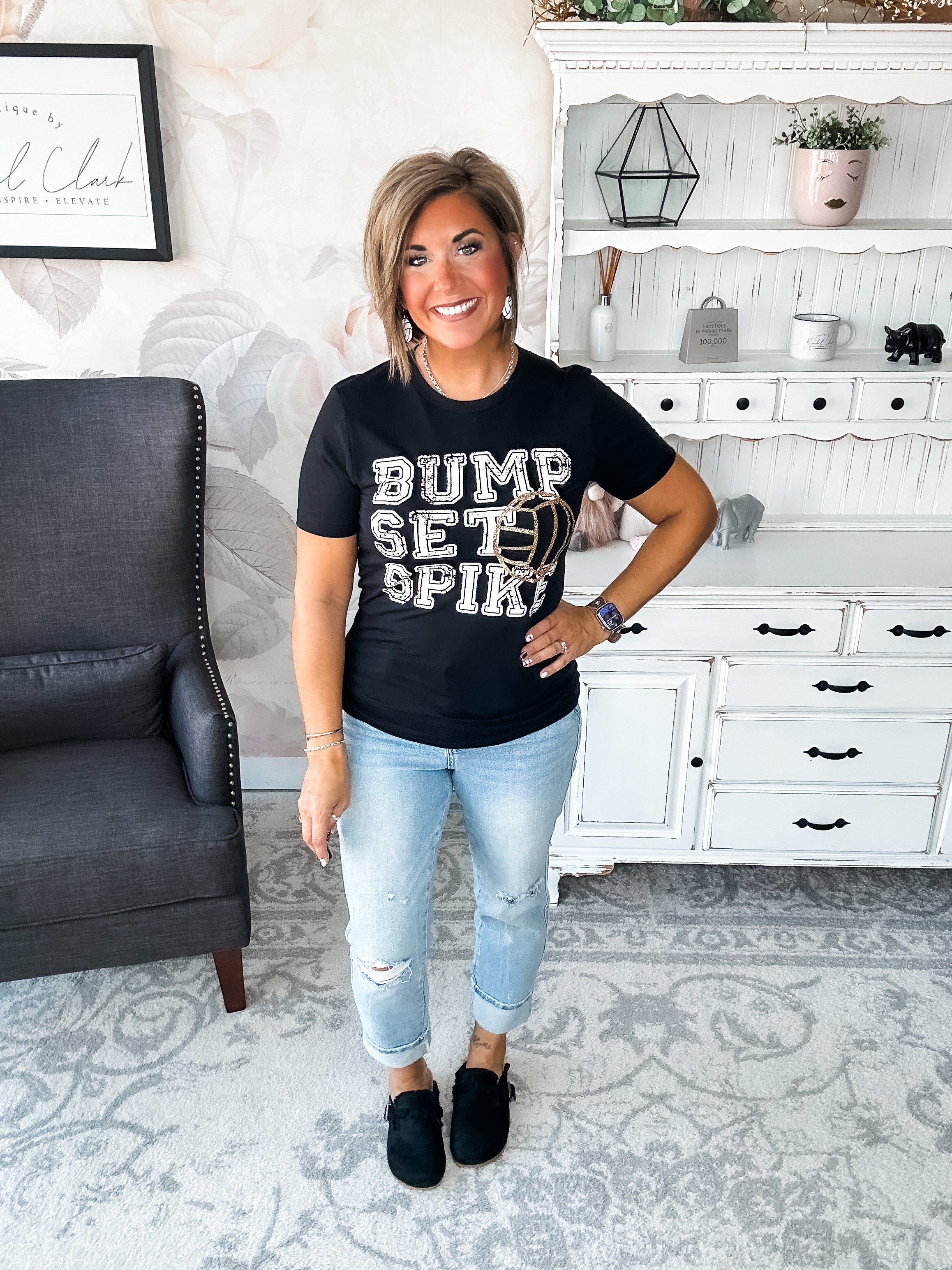 Bump, Set, Spike Graphic Tee