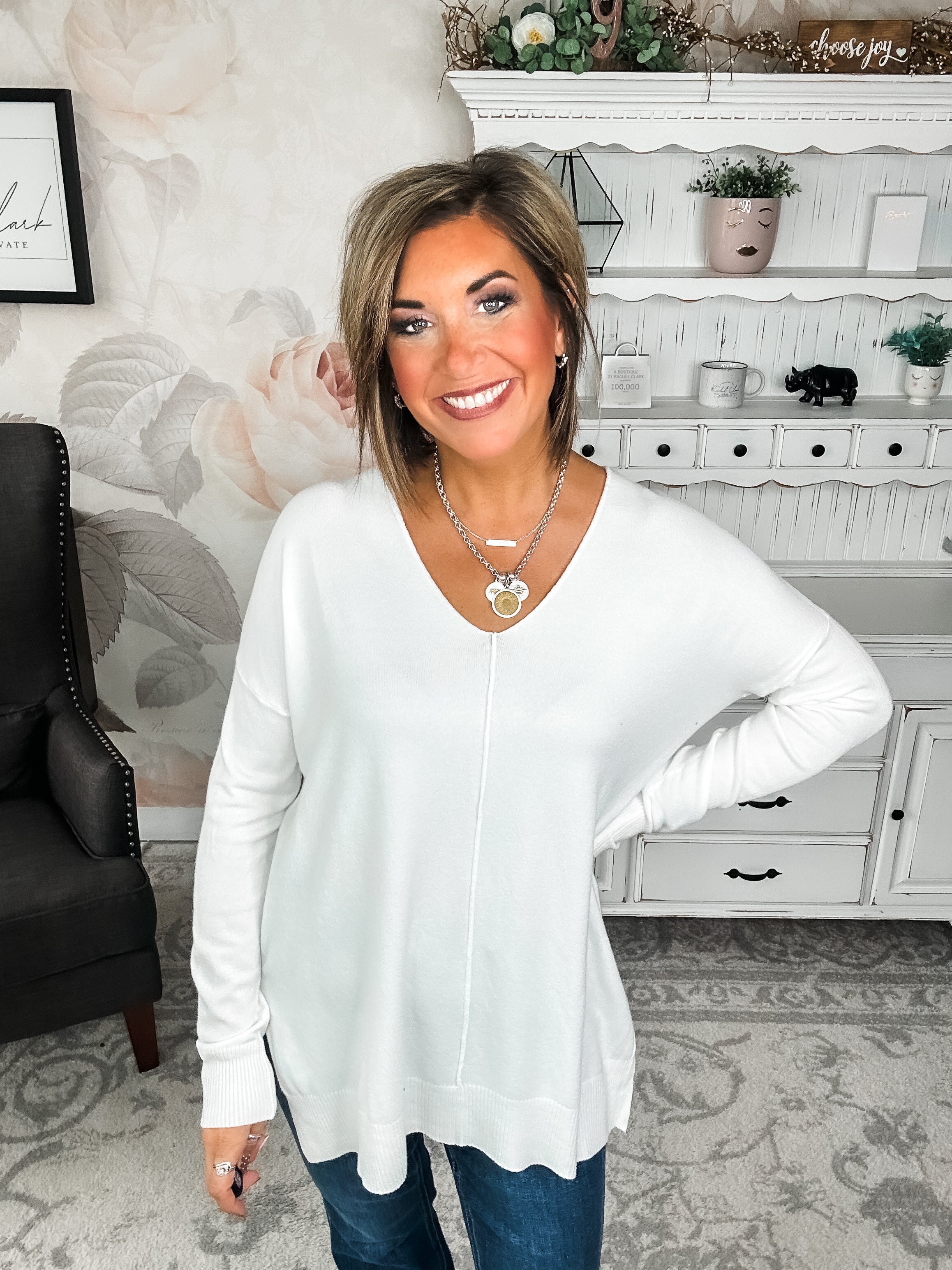 BLACK FRIDAY EXCLUSIVE - Blackout Breezer Sweater - Ivory