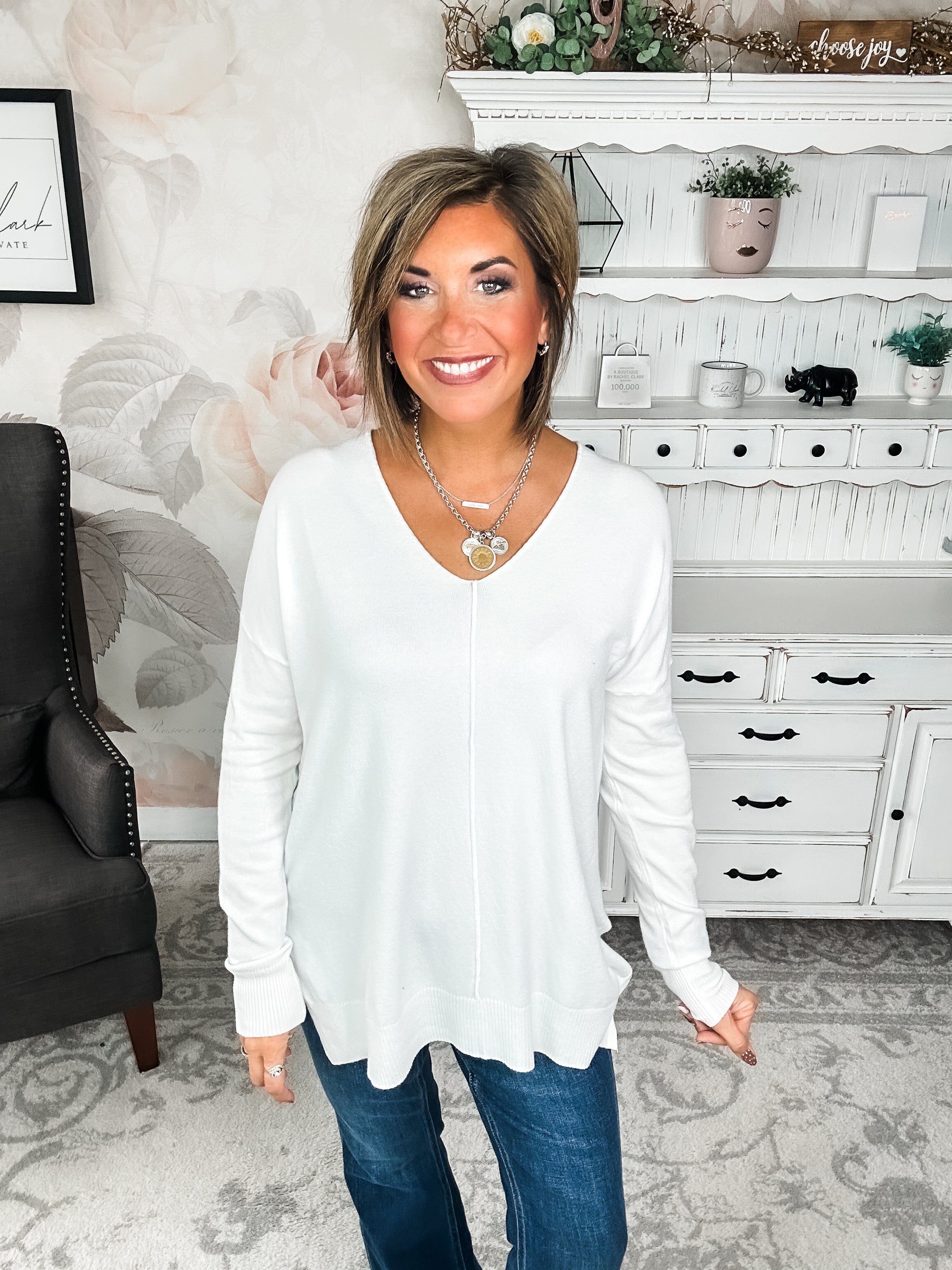 BLACK FRIDAY EXCLUSIVE - Blackout Breezer Sweater - Ivory