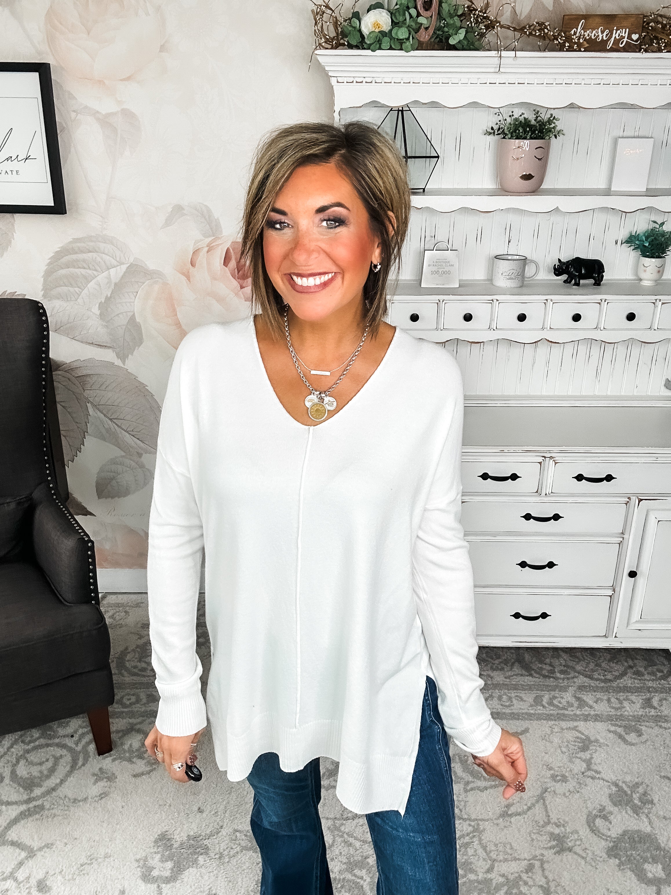 BLACK FRIDAY EXCLUSIVE - Blackout Breezer Sweater - Ivory