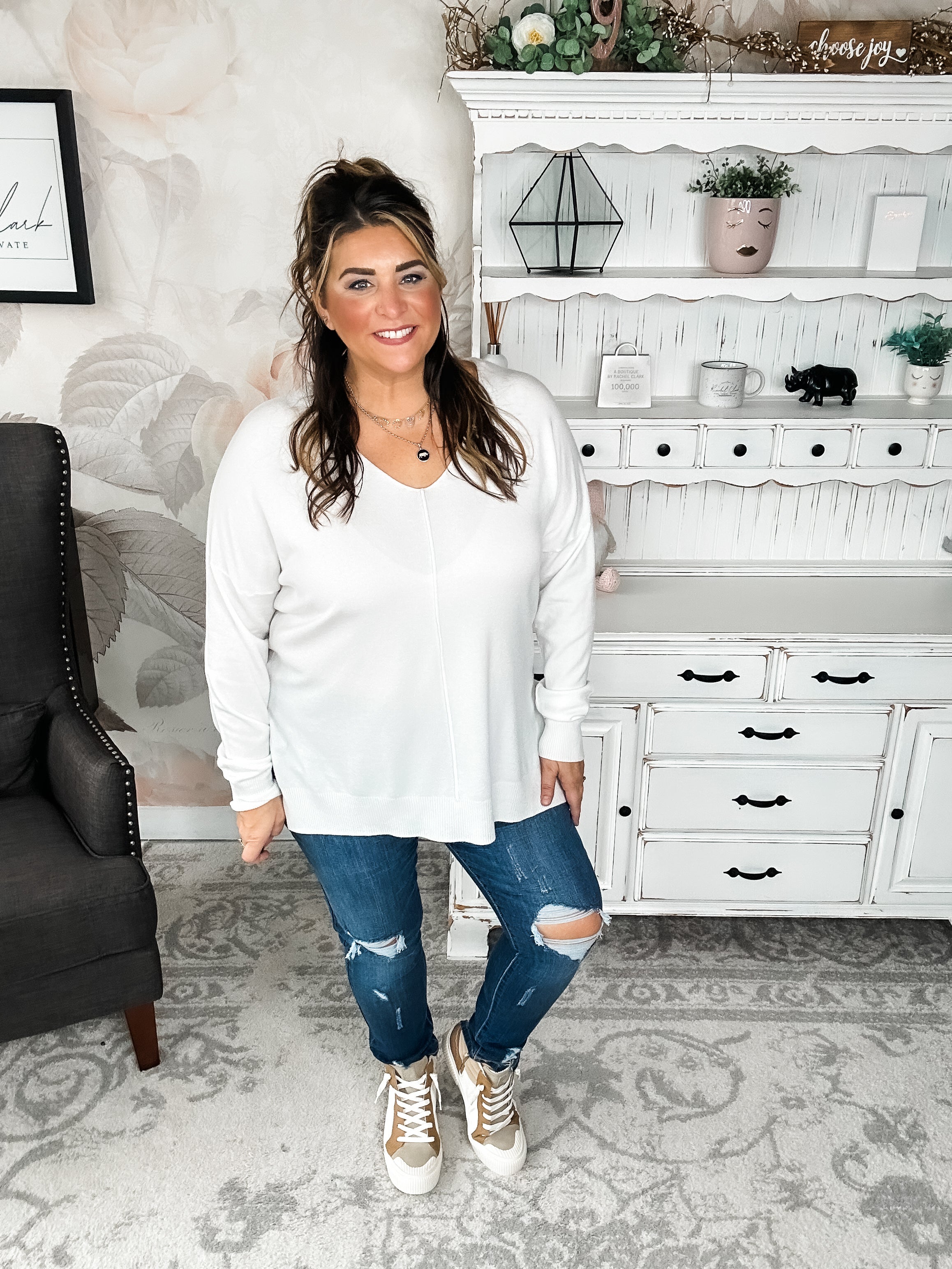 BLACK FRIDAY EXCLUSIVE - Blackout Breezer Sweater - Ivory