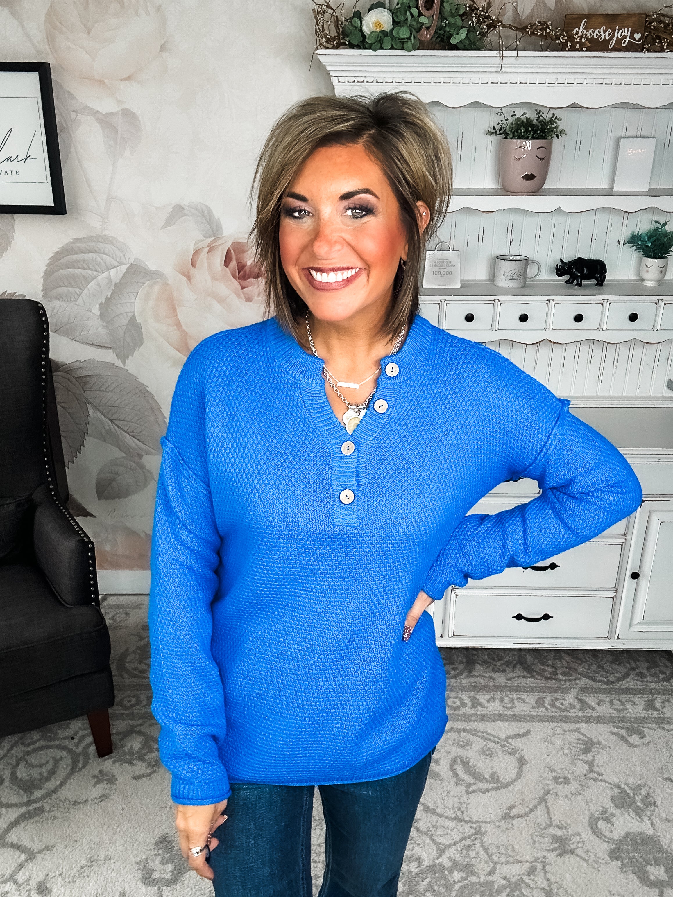 BLACK FRIDAY EXCLUSIVE - Sunrise Sprinter Sweater - Ocean Blue