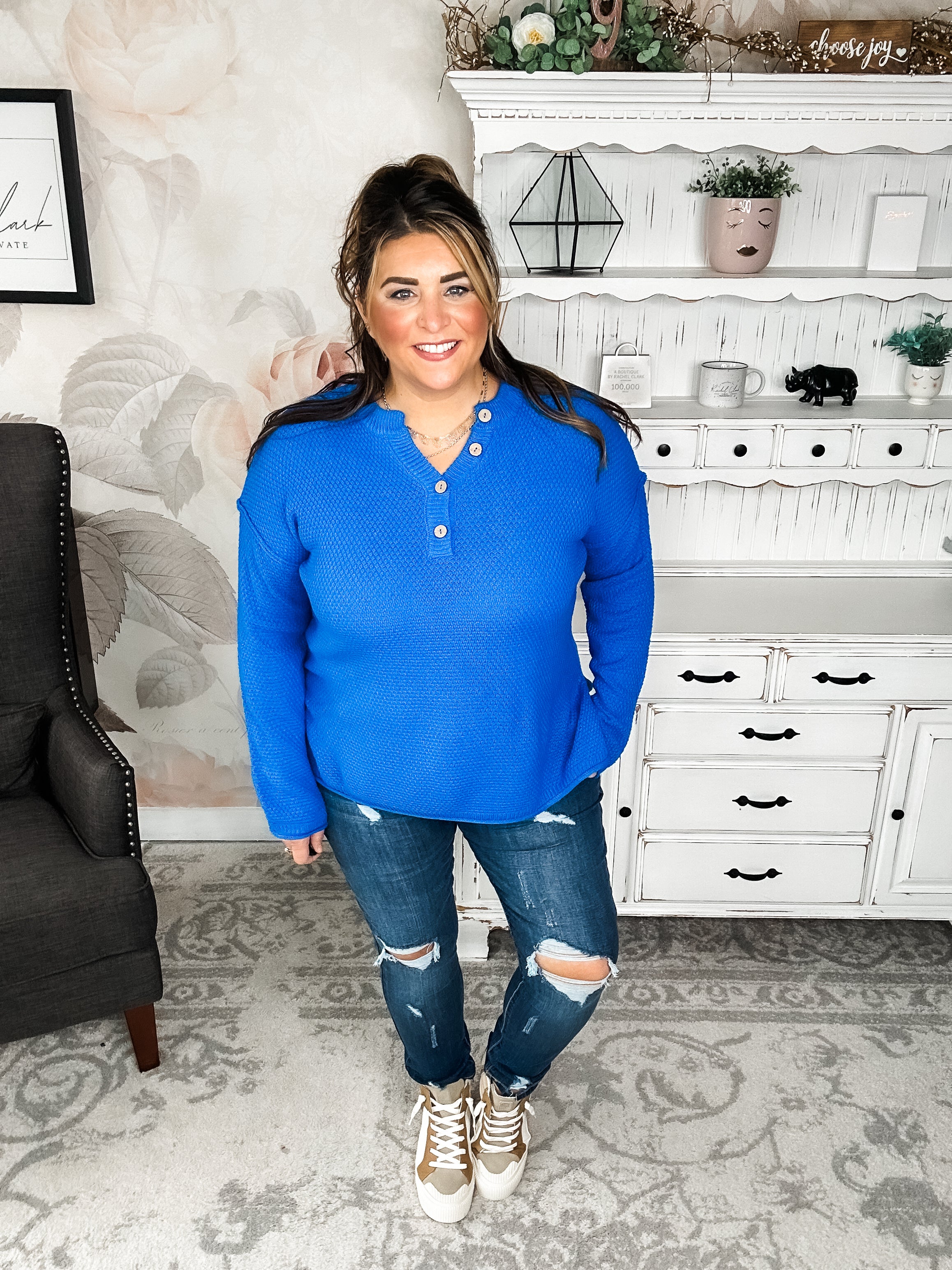 BLACK FRIDAY EXCLUSIVE - Sunrise Sprinter Sweater - Ocean Blue