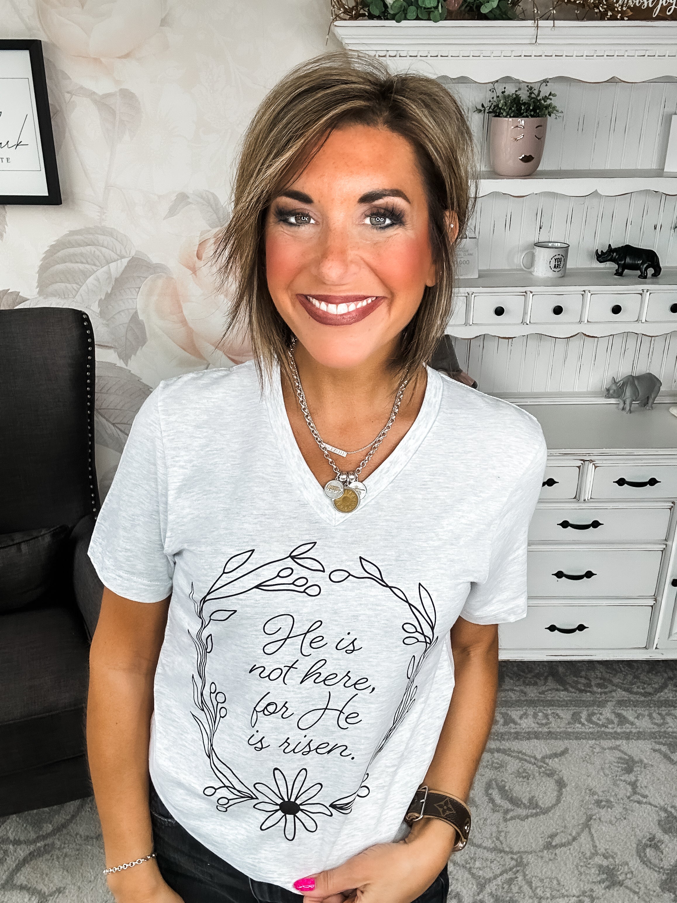 He Is Risen Graphic Tee