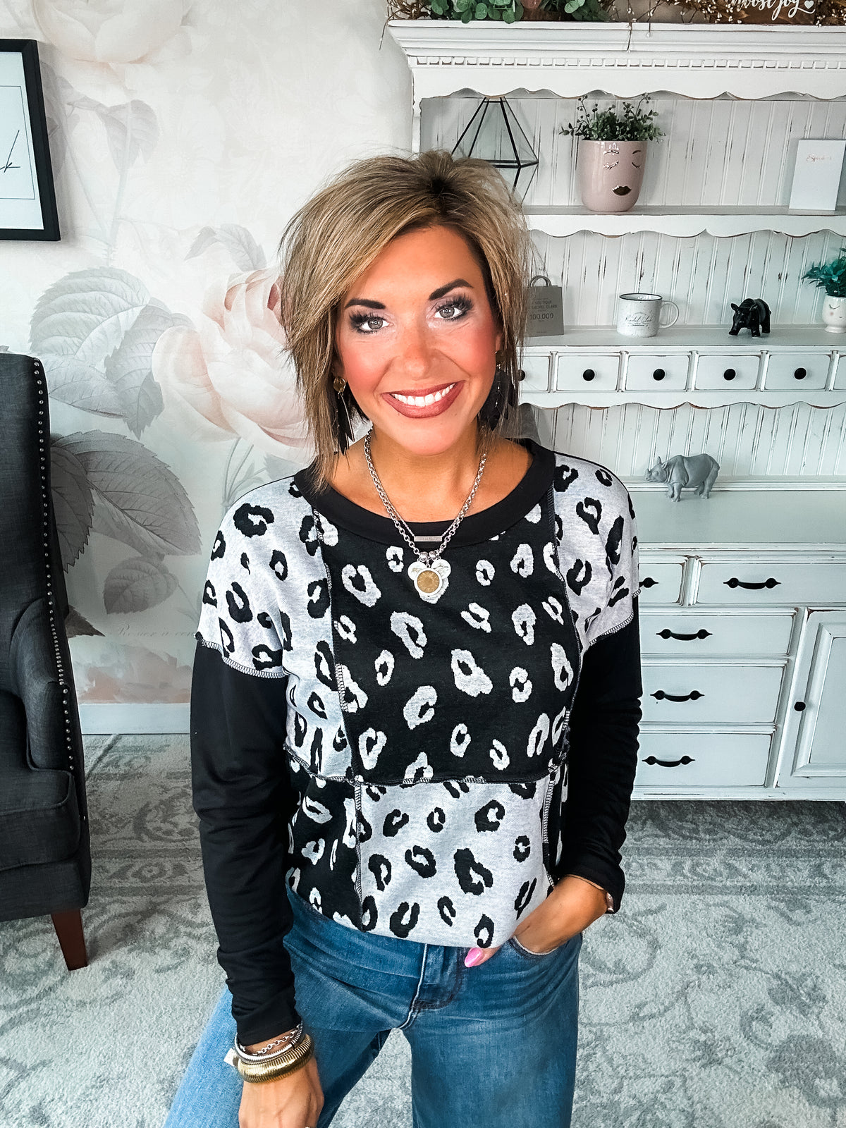 Out Of My Mind Knit Top