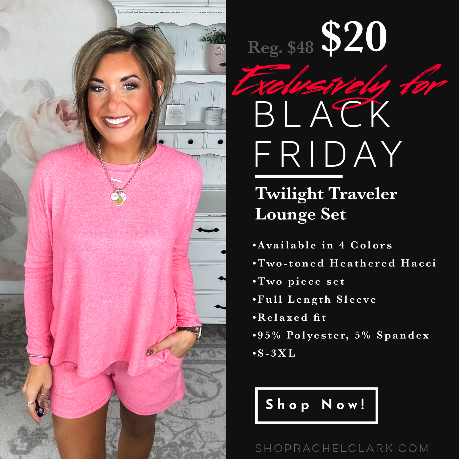BLACK FRIDAY EXCLUSIVE - Twilight Traveler Lounge Set - Fuchsia