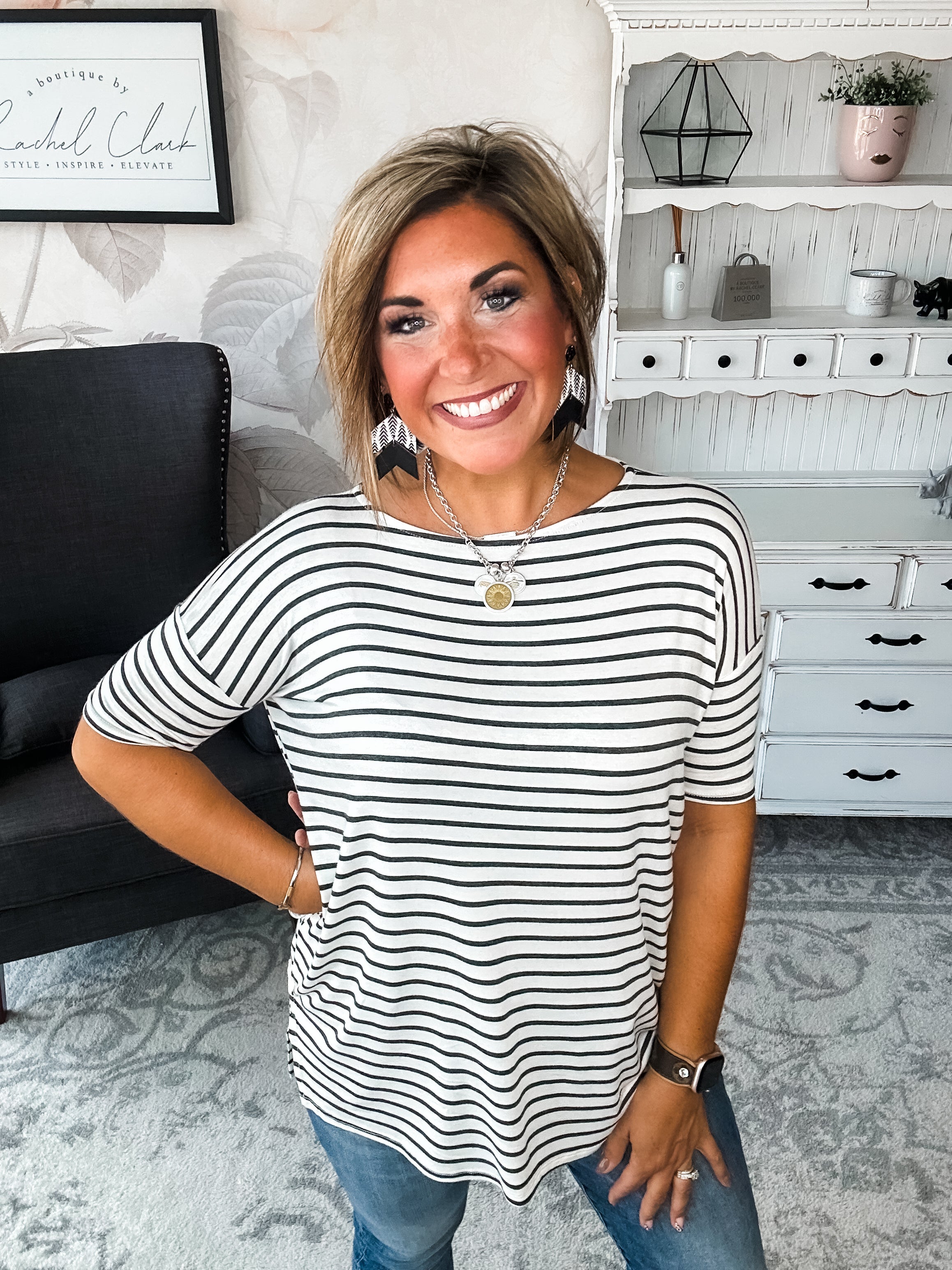 Call Me Back Tunic Top