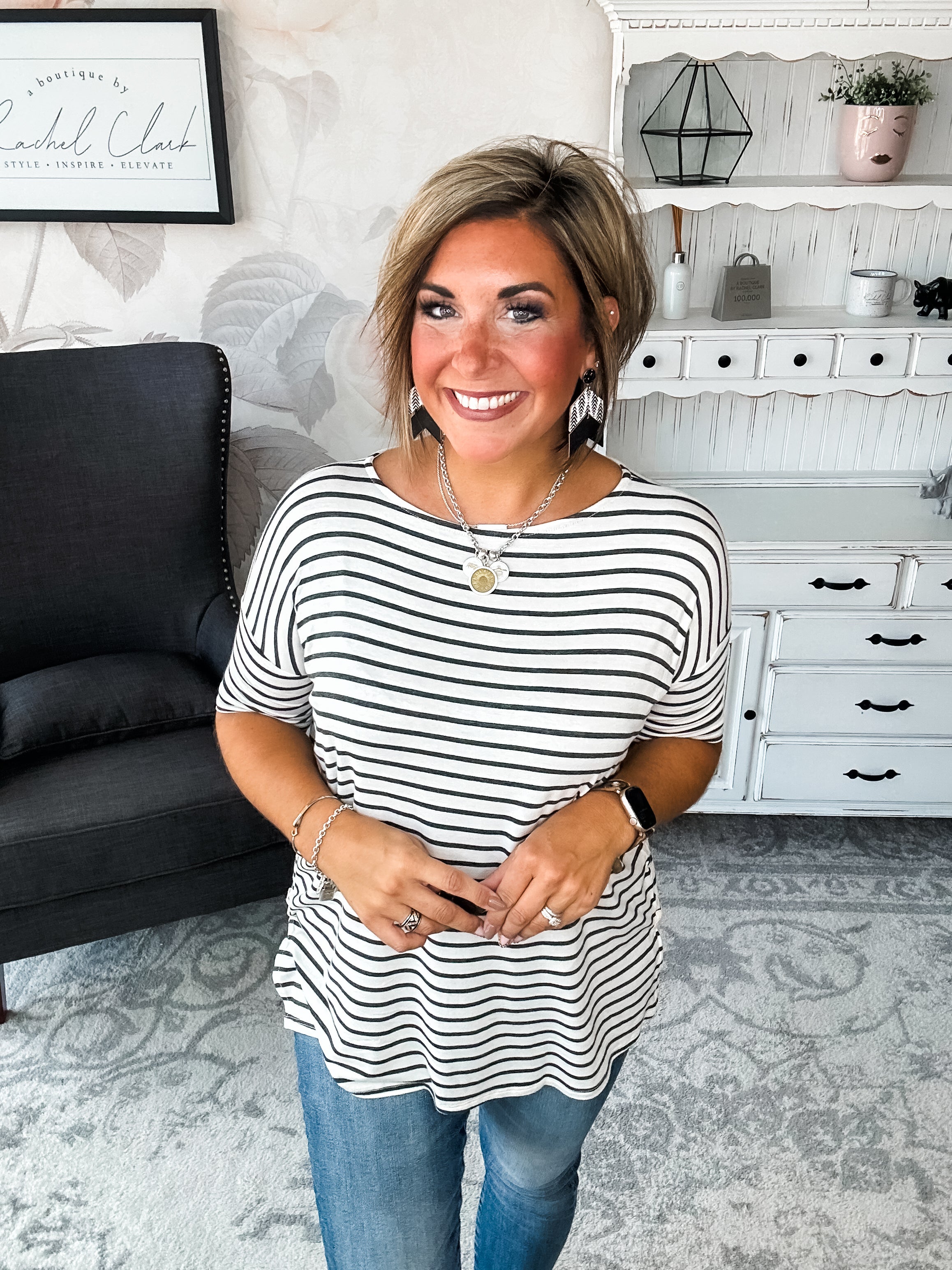 Call Me Back Tunic Top