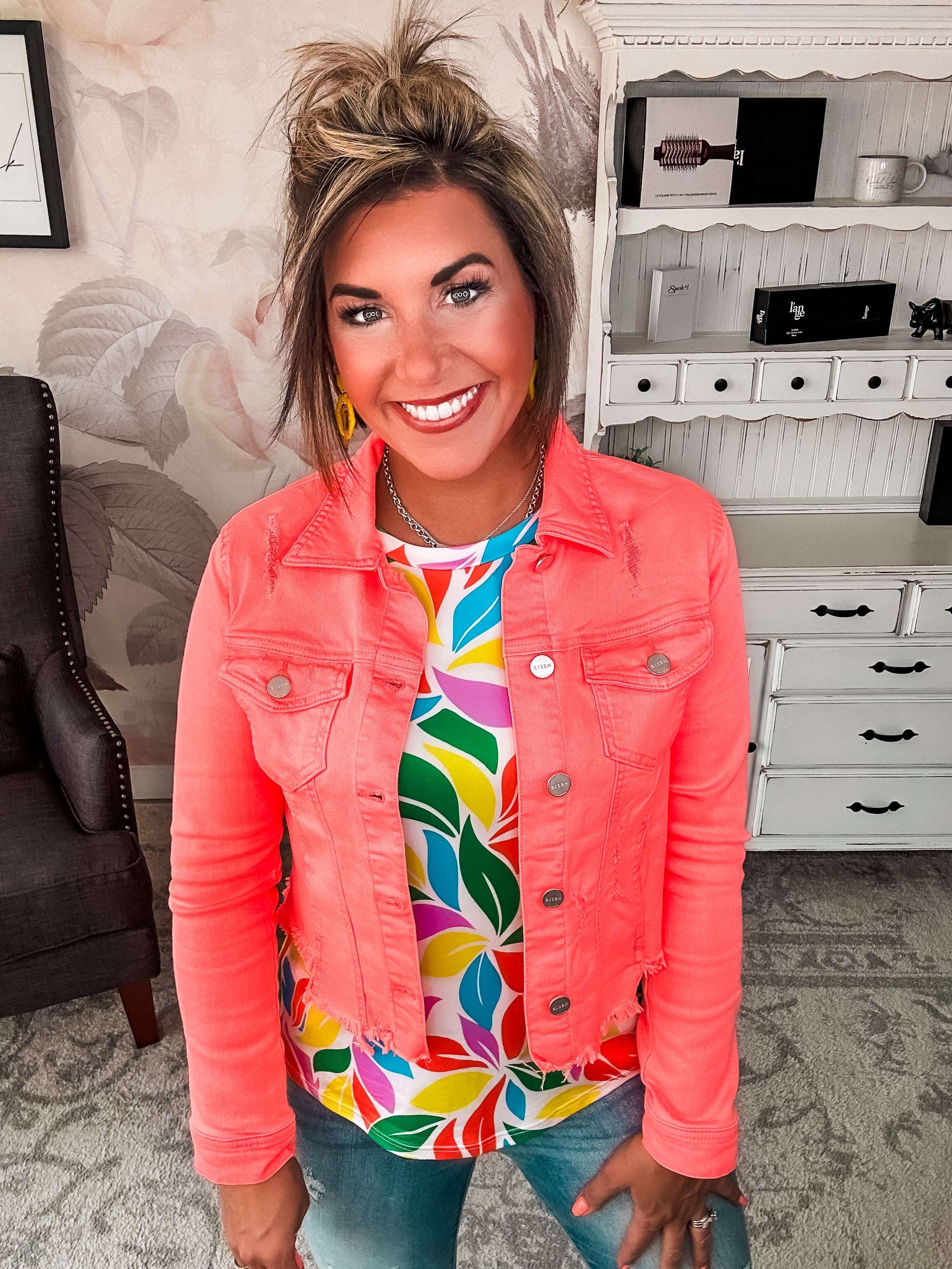 Be Optimistic Top - Multicolor Floral