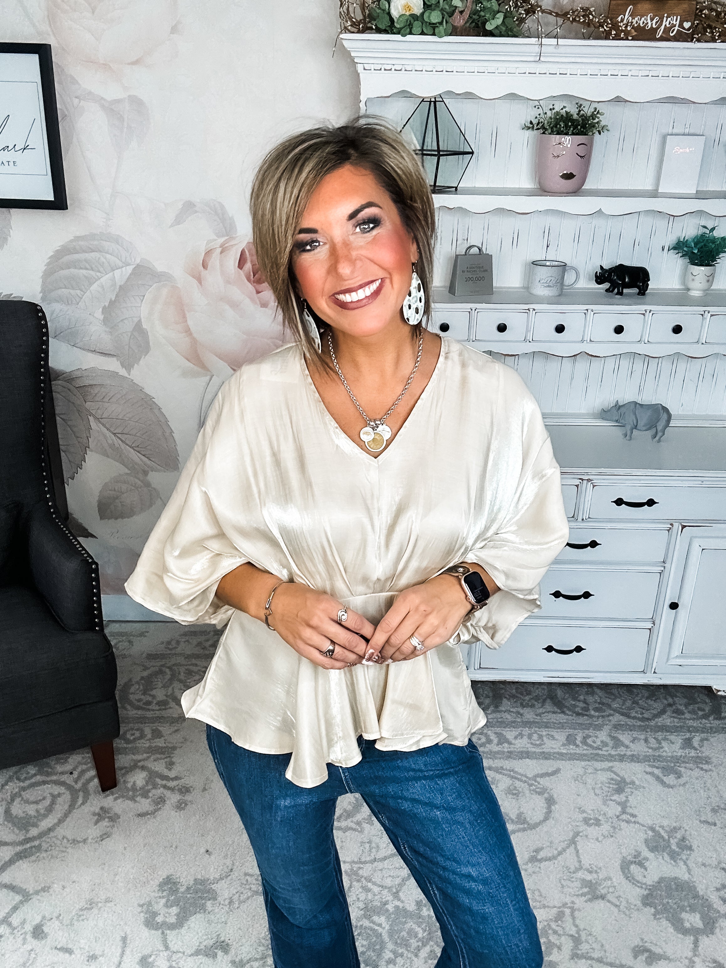 All My Trust In You Blouse - Champagne