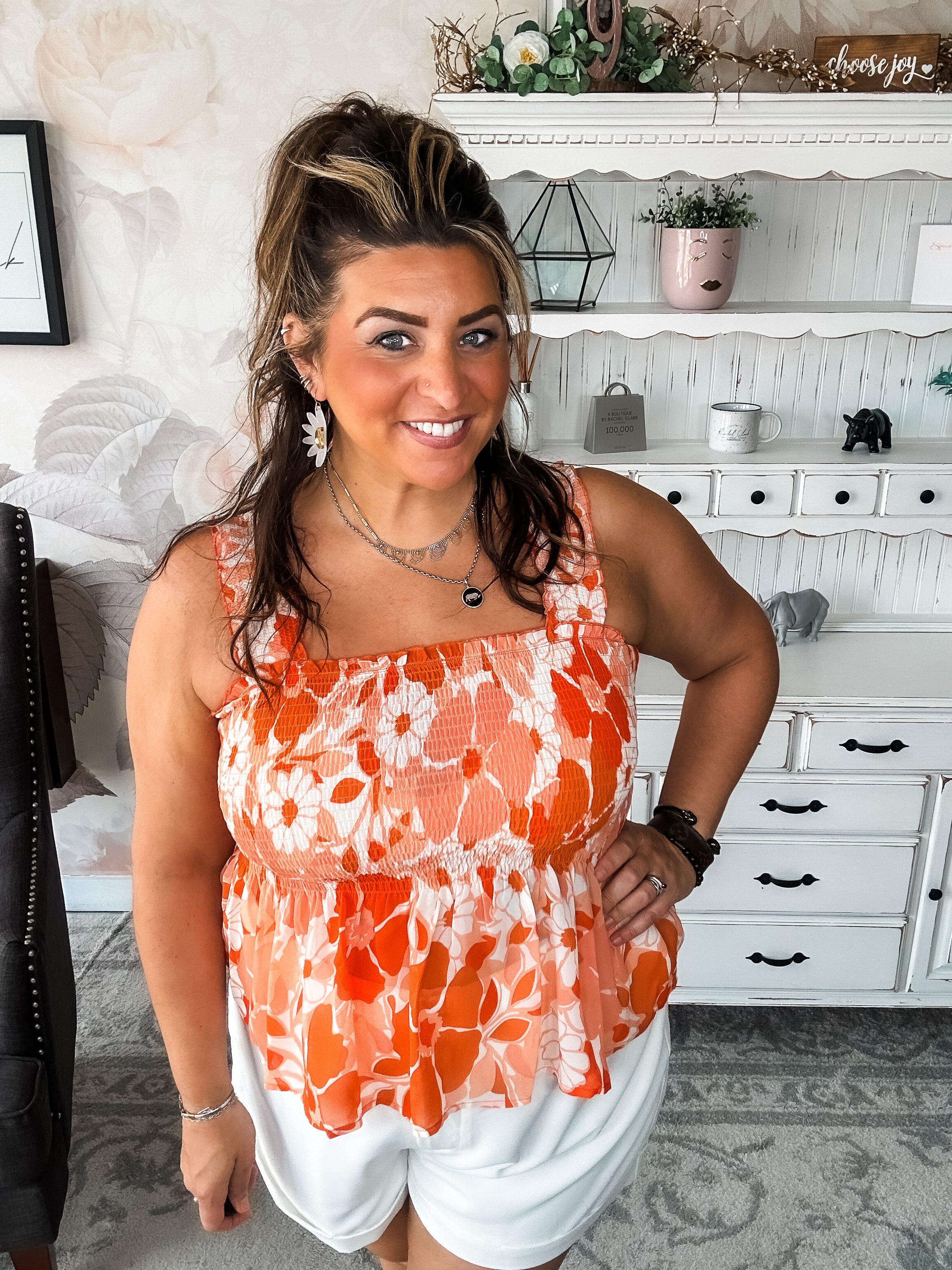 Walking On The Sun Peplum Top