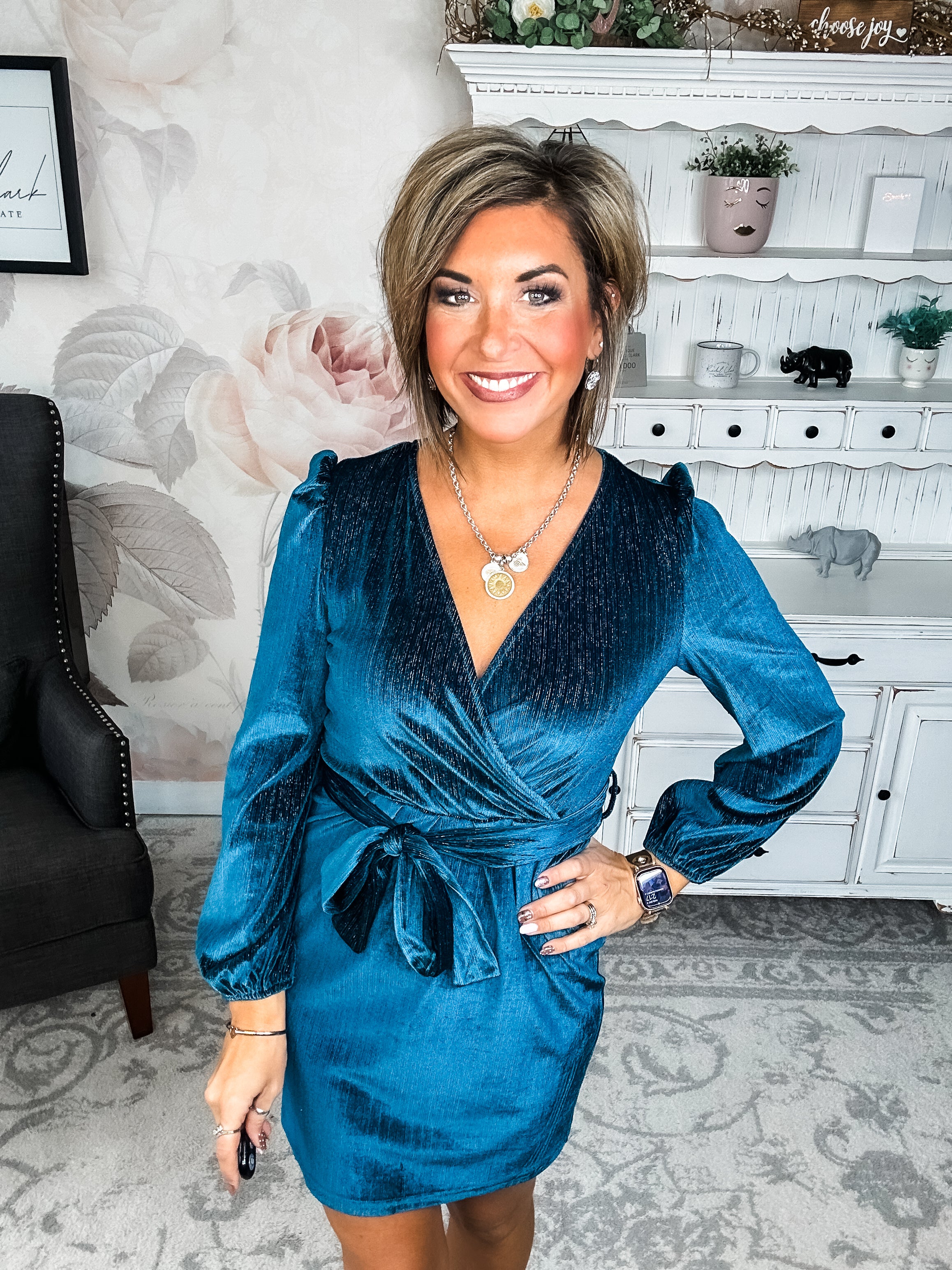 At First Sight Dress - Teal