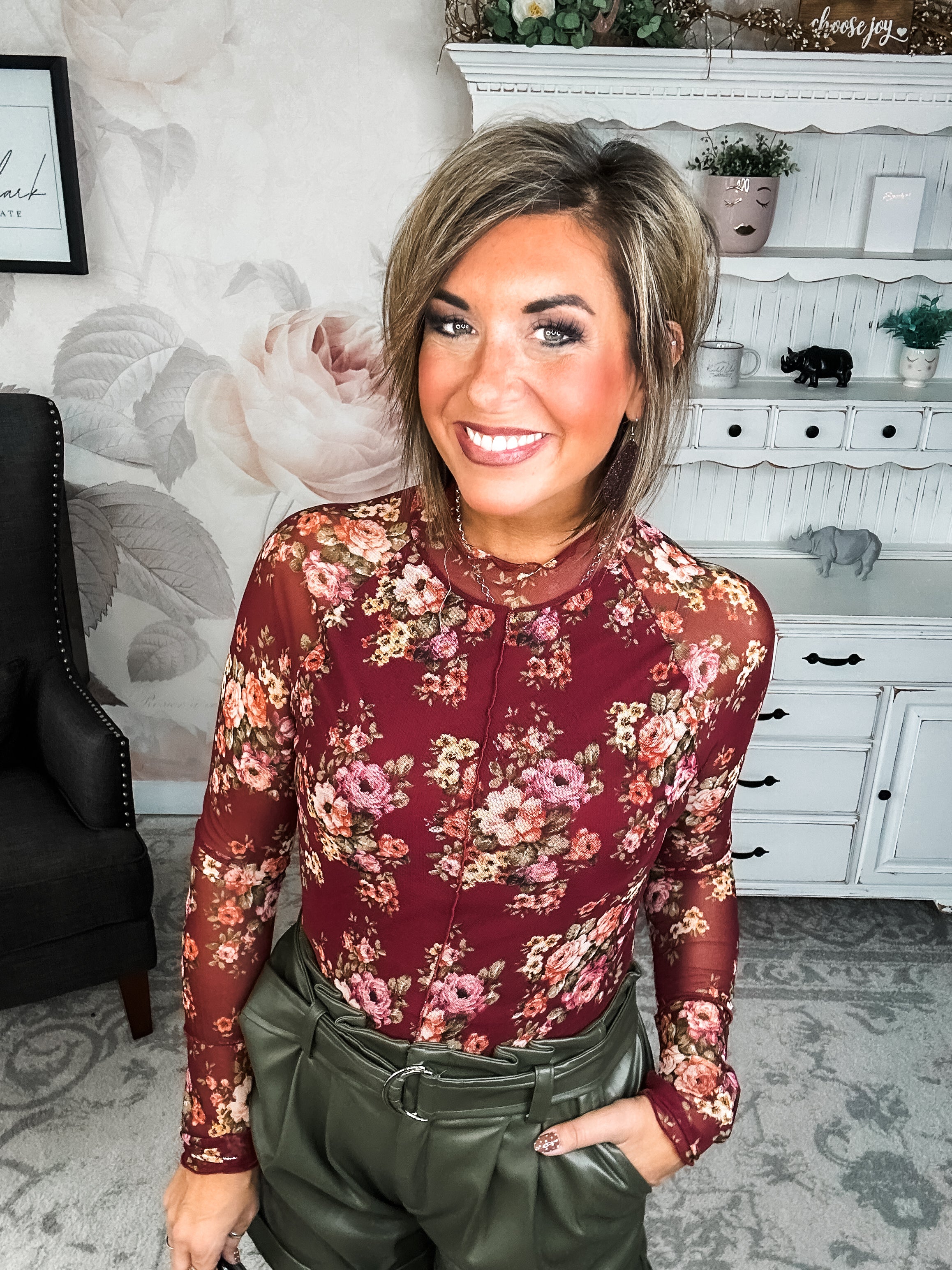 Better Than I Ever Did Top - Burgundy