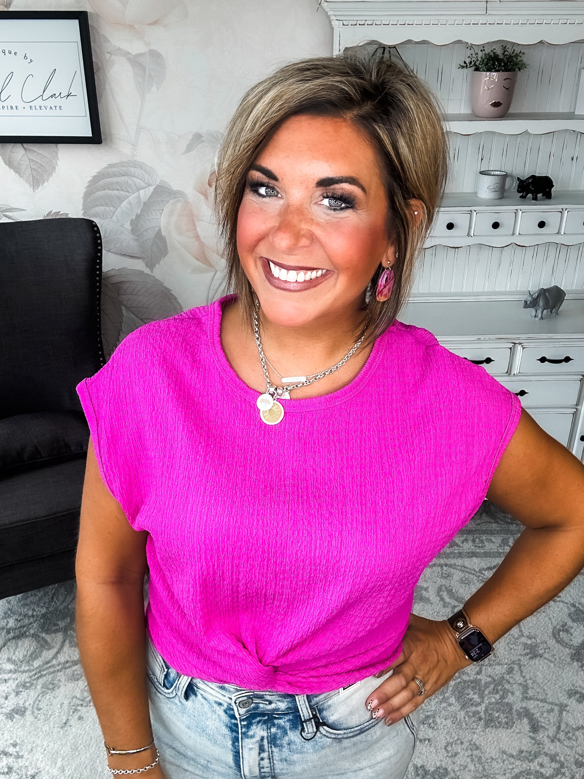 Just Like You Top - Fuchsia