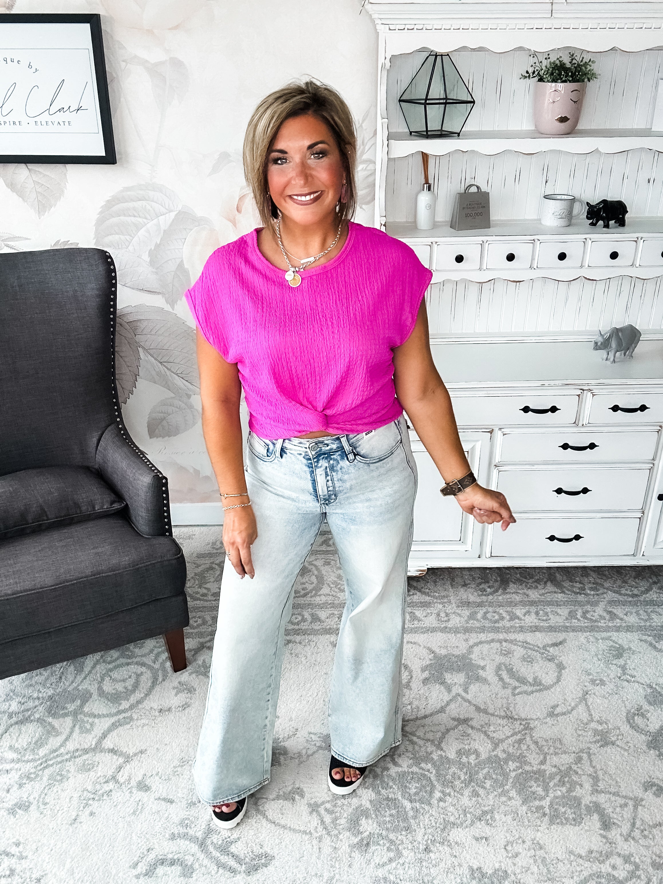 Just Like You Top - Fuchsia