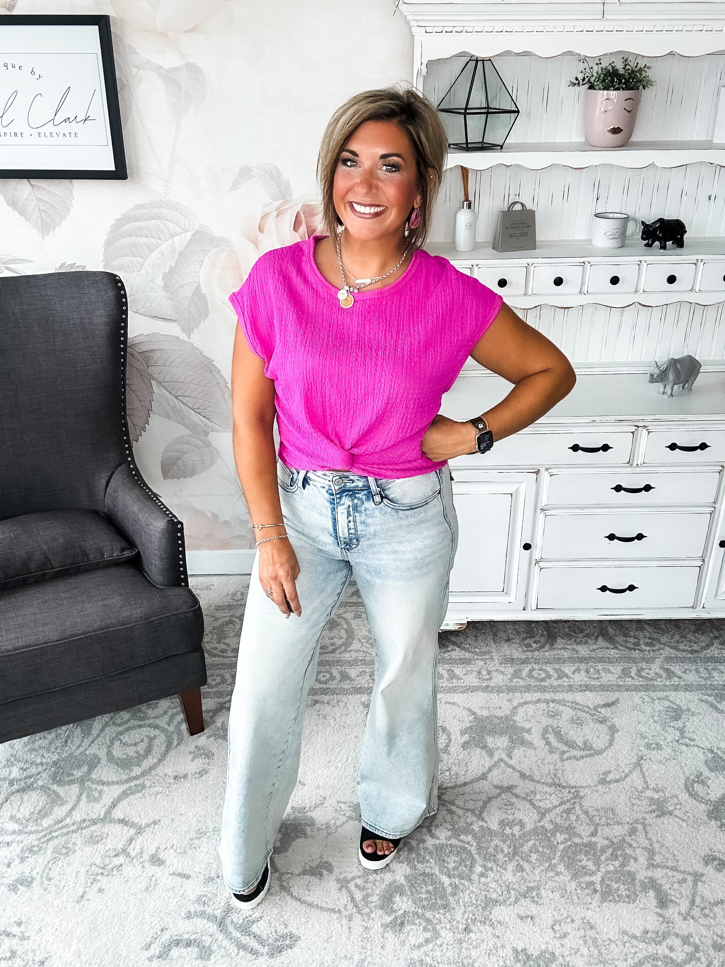 Just Like You Top - Fuchsia