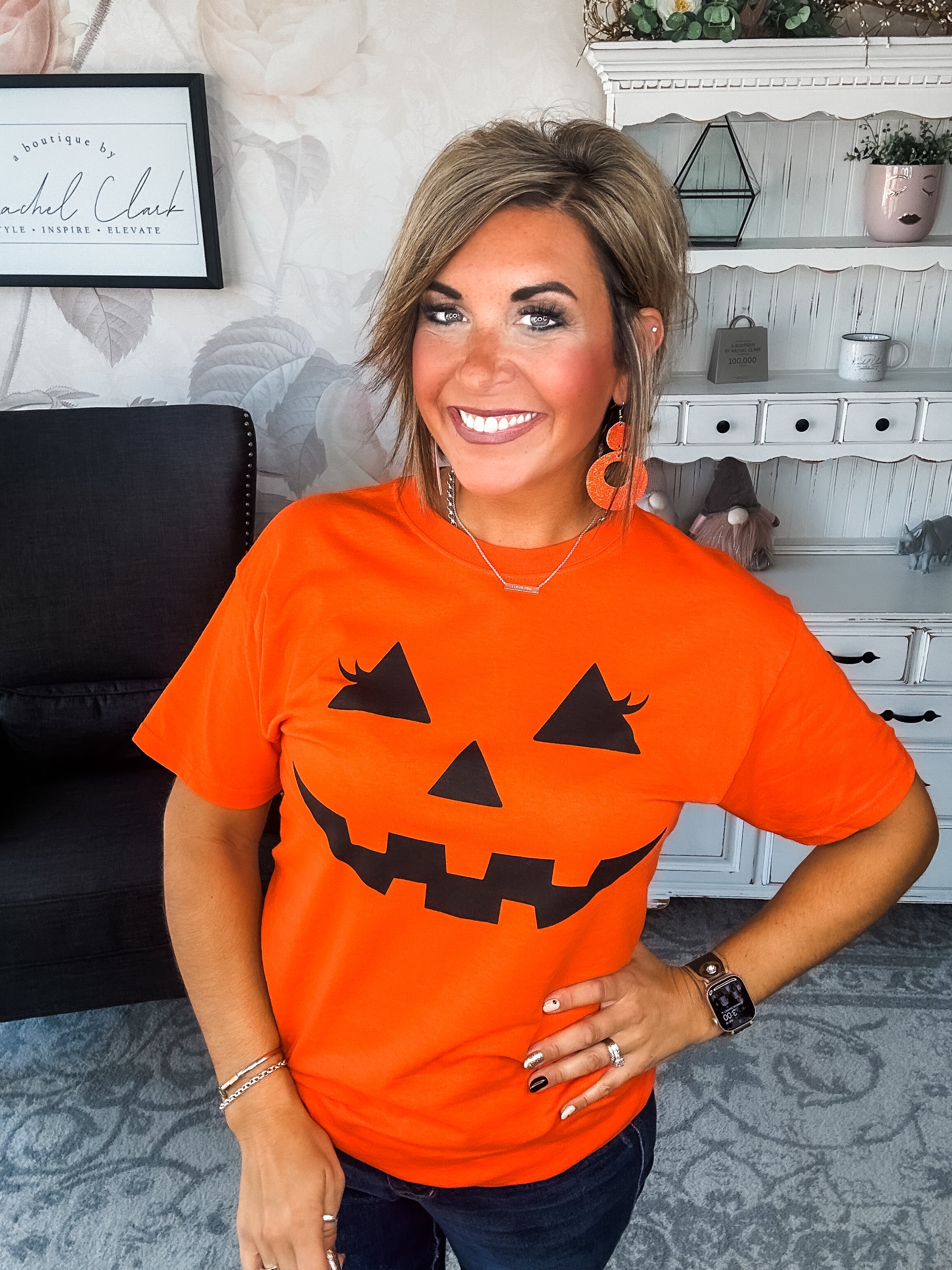 Pumpkin Face Graphic Tee