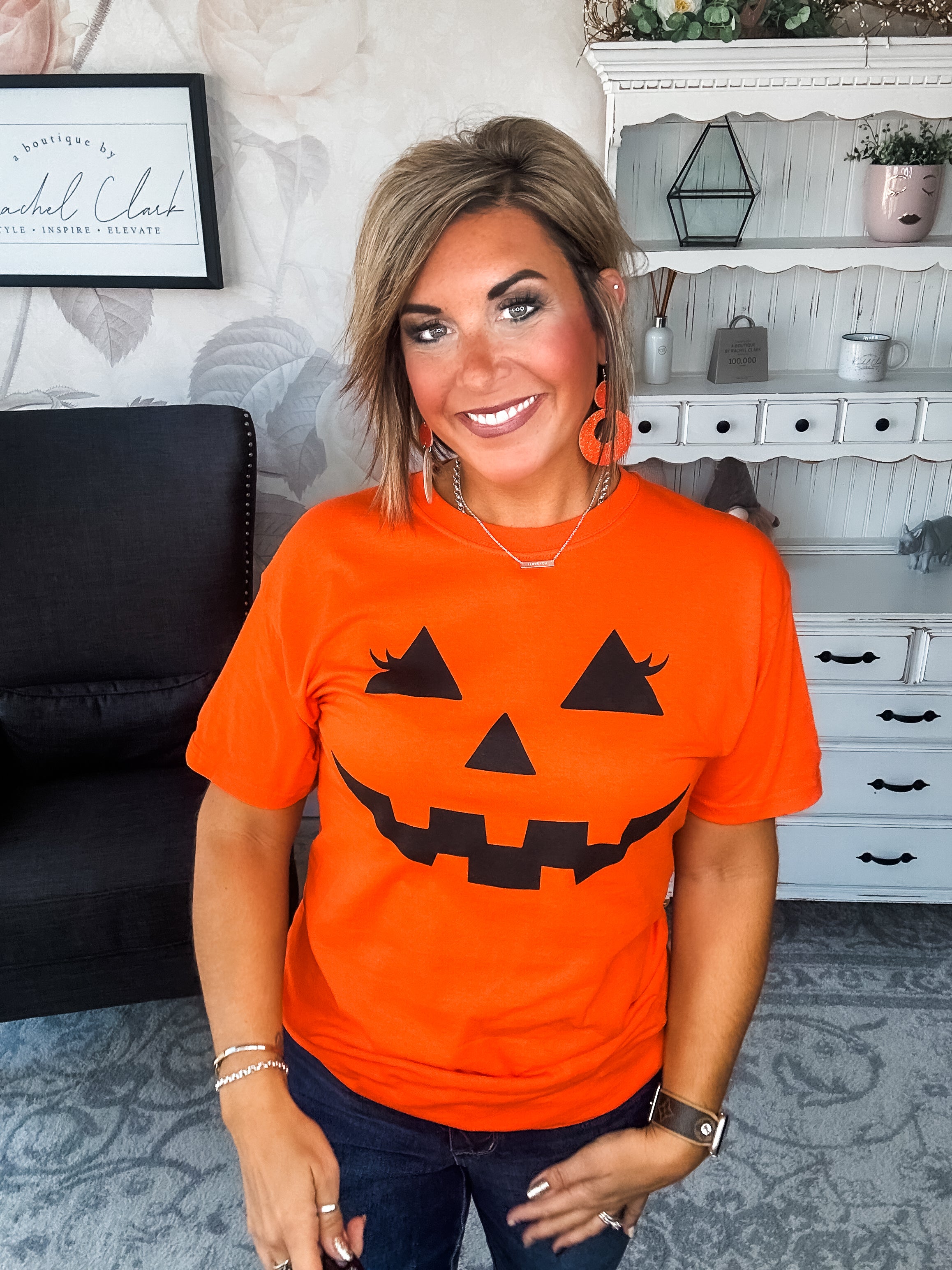 Pumpkin Face Graphic Tee
