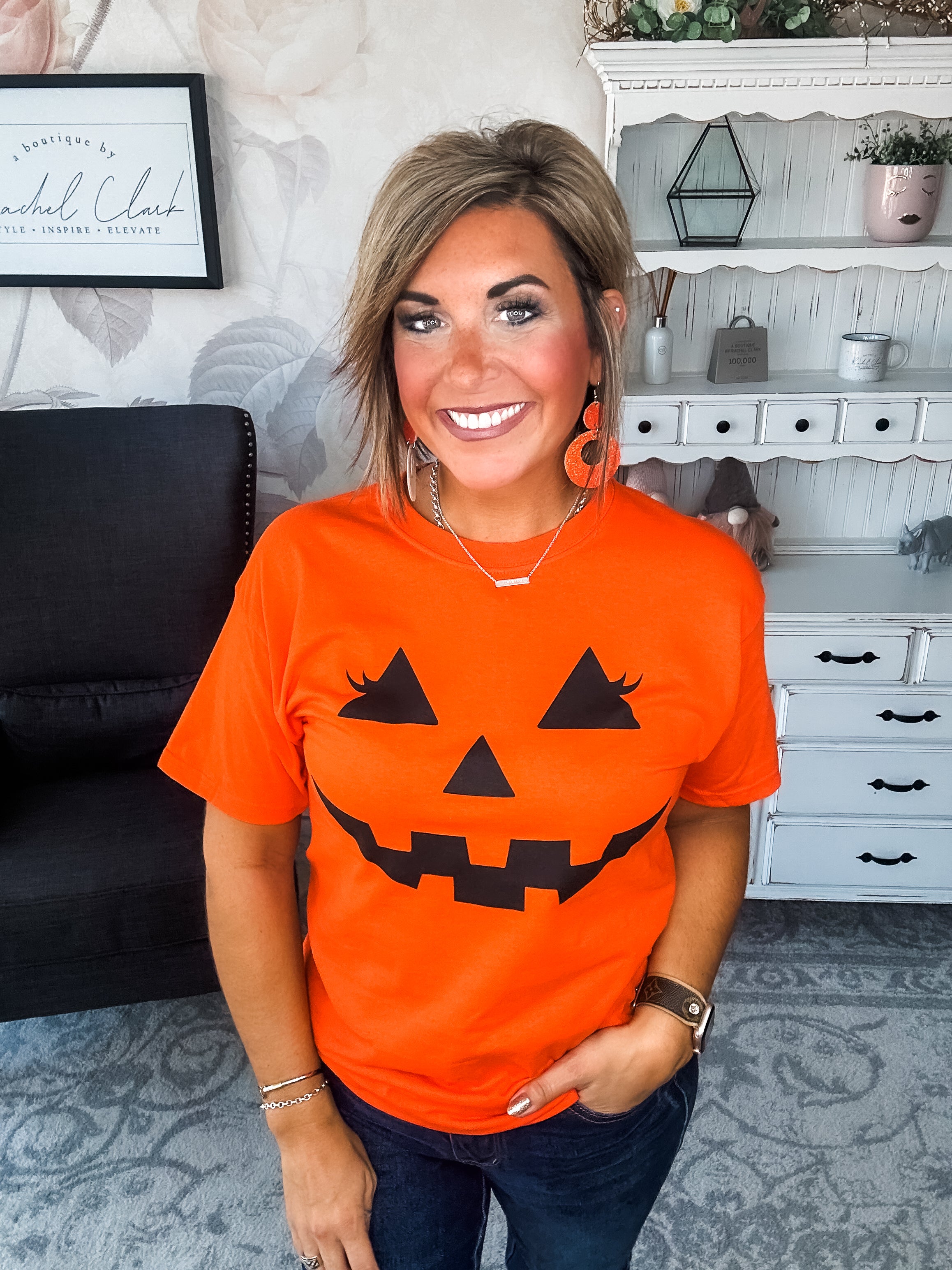 Pumpkin Face Graphic Tee