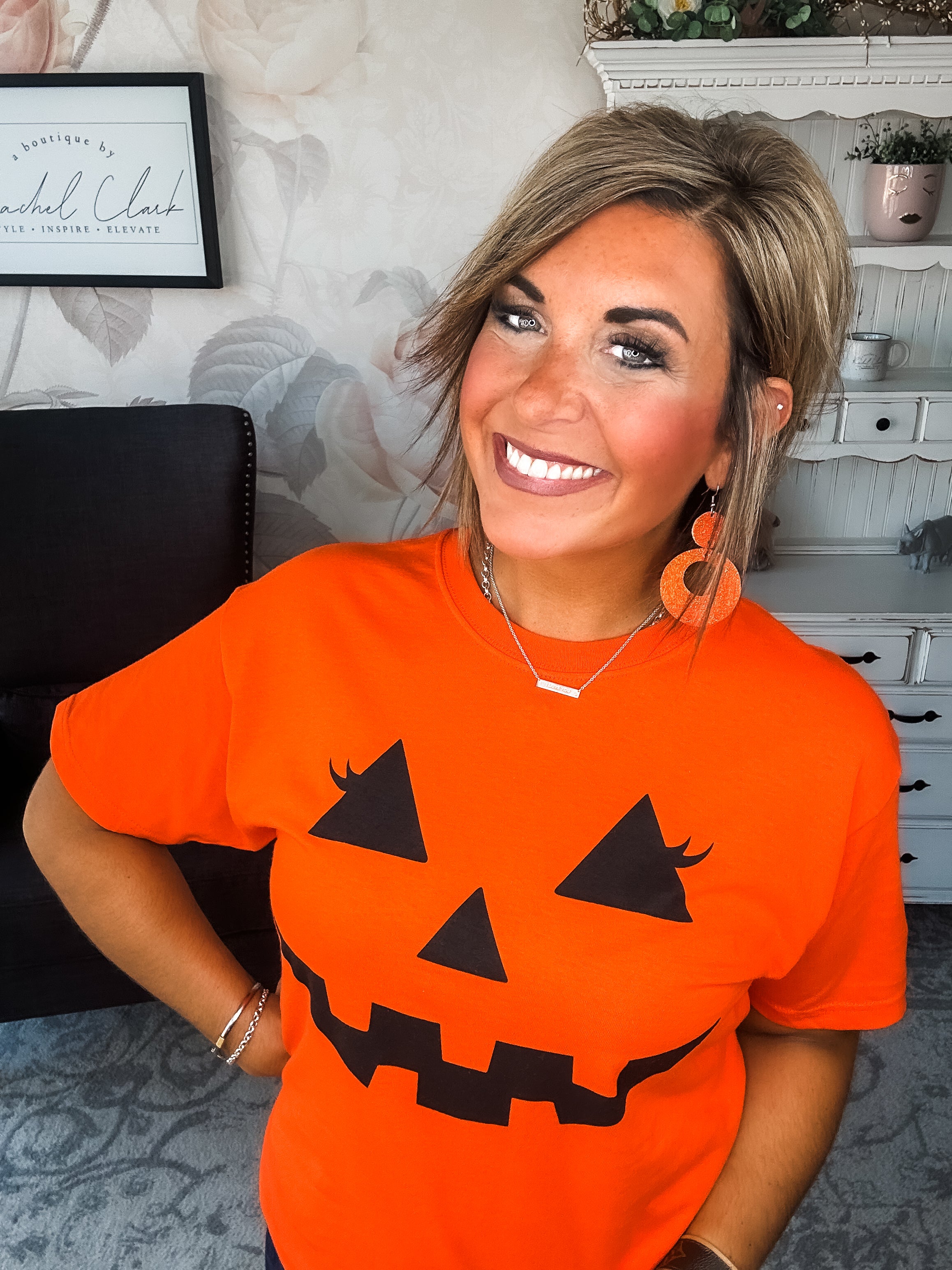 Pumpkin Face Graphic Tee