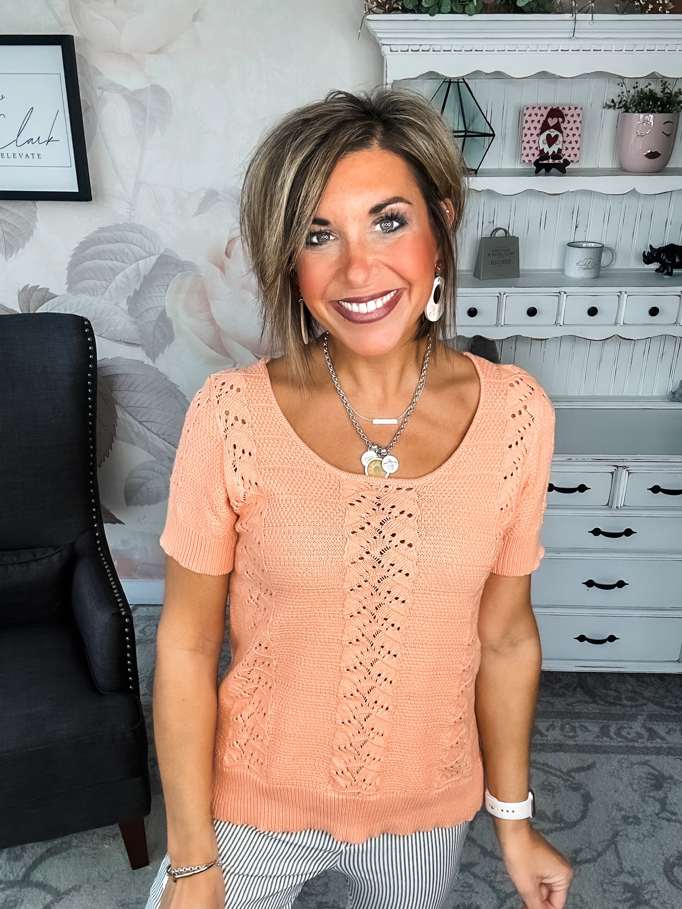 No More Words Knit Top