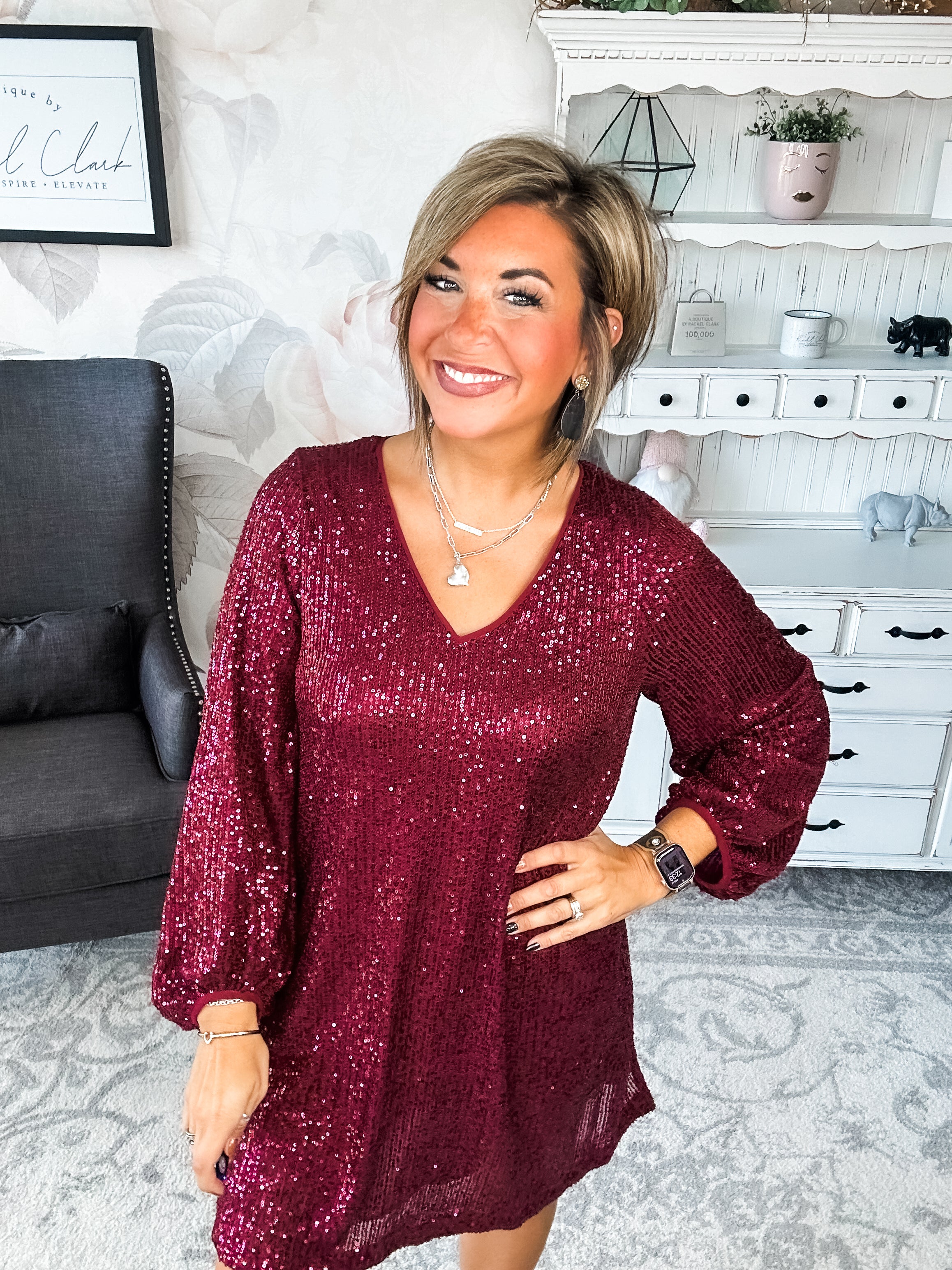 Set Me Free Sequin Dress