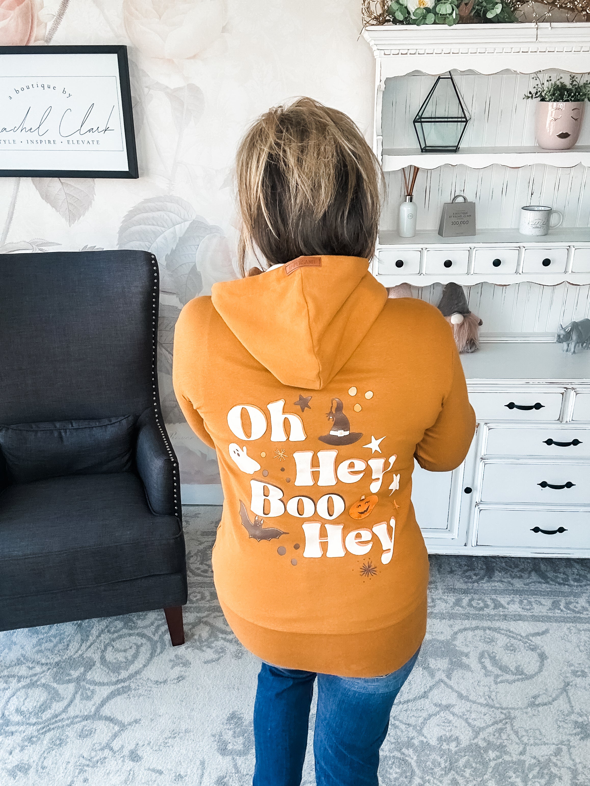 Ampersand Avenue Fullzip Sweatshirt Hey Boo Hey