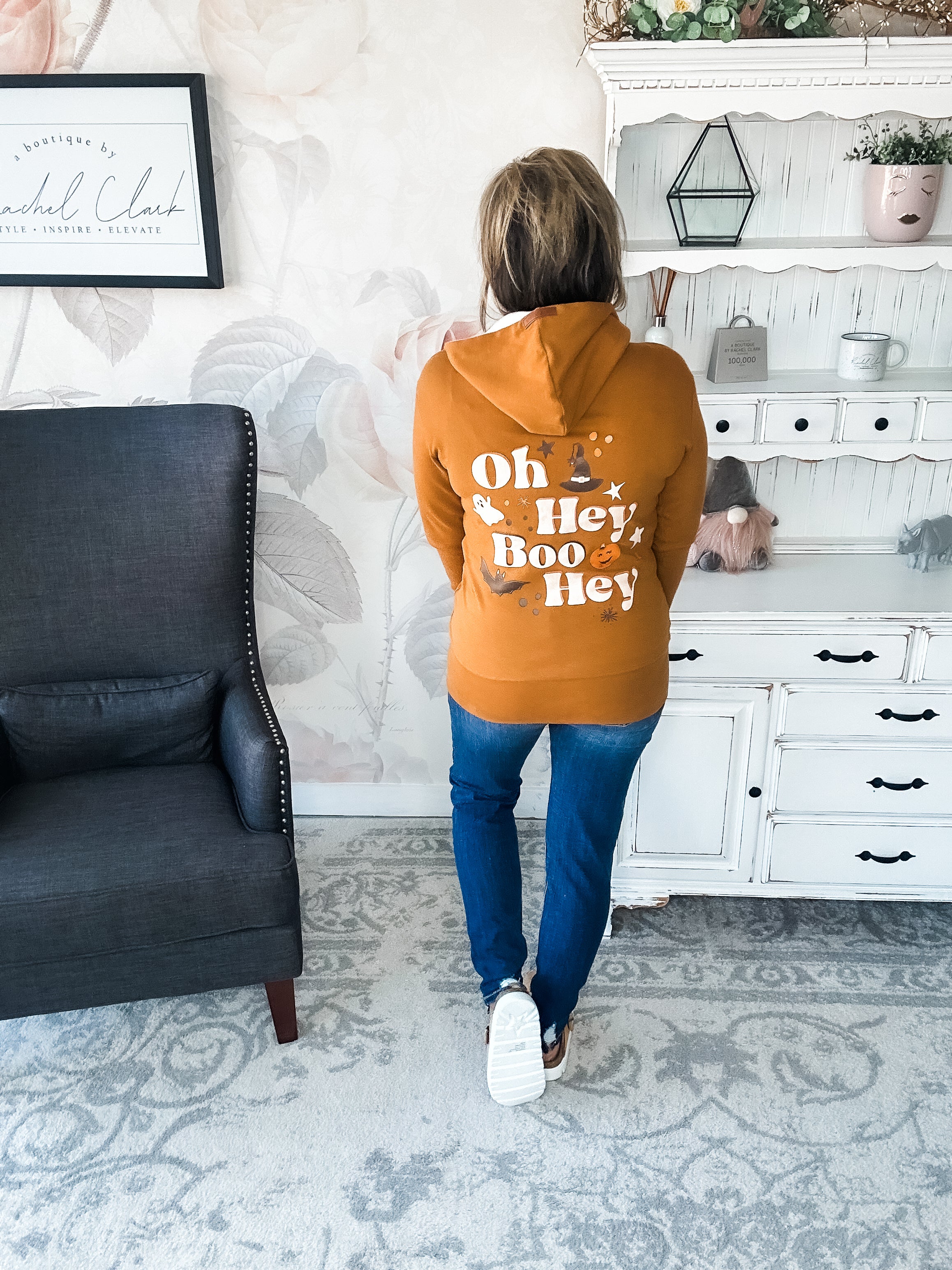 Ampersand Avenue Fullzip Sweatshirt Hey Boo Hey