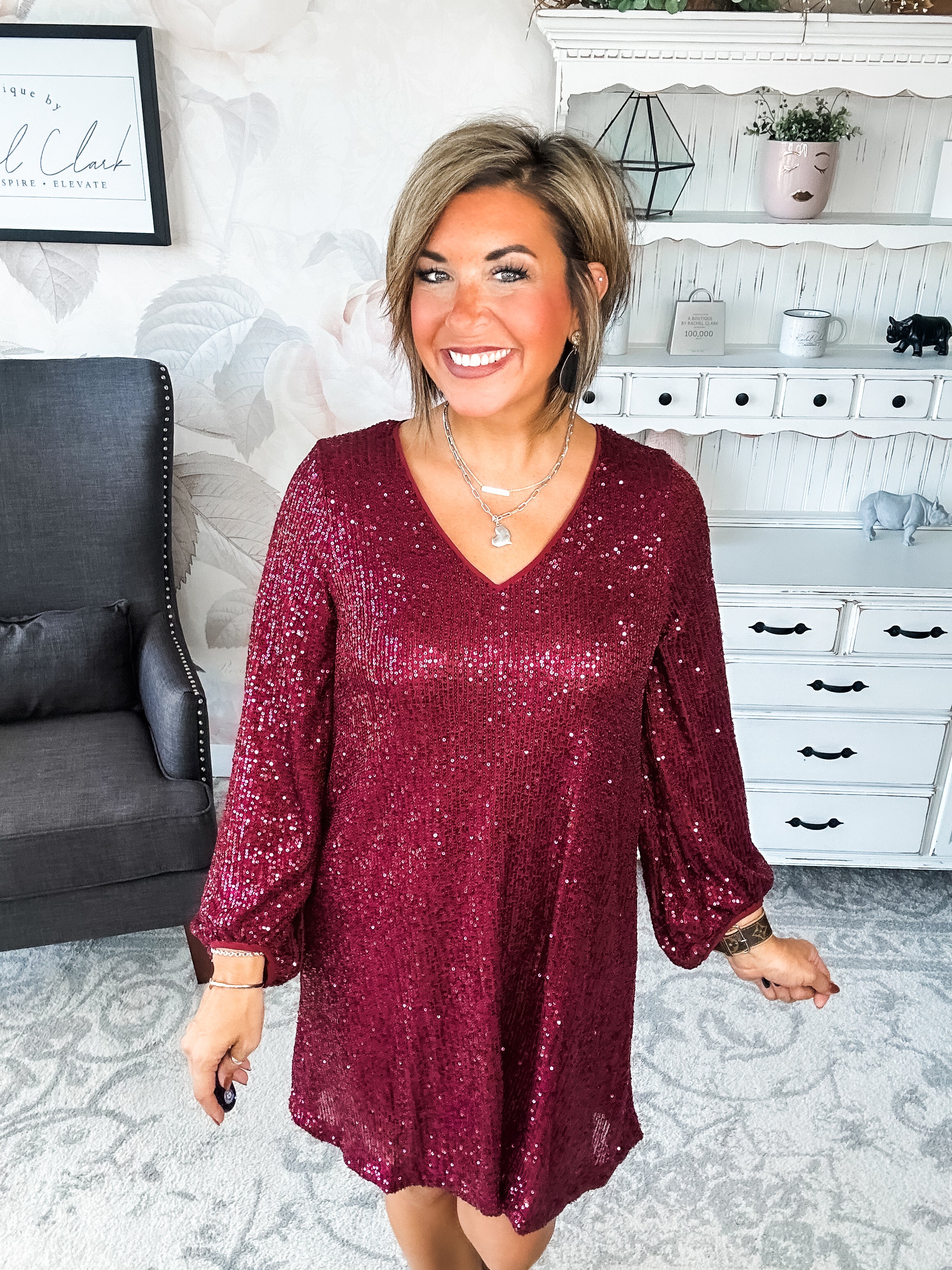 Set Me Free Sequin Dress